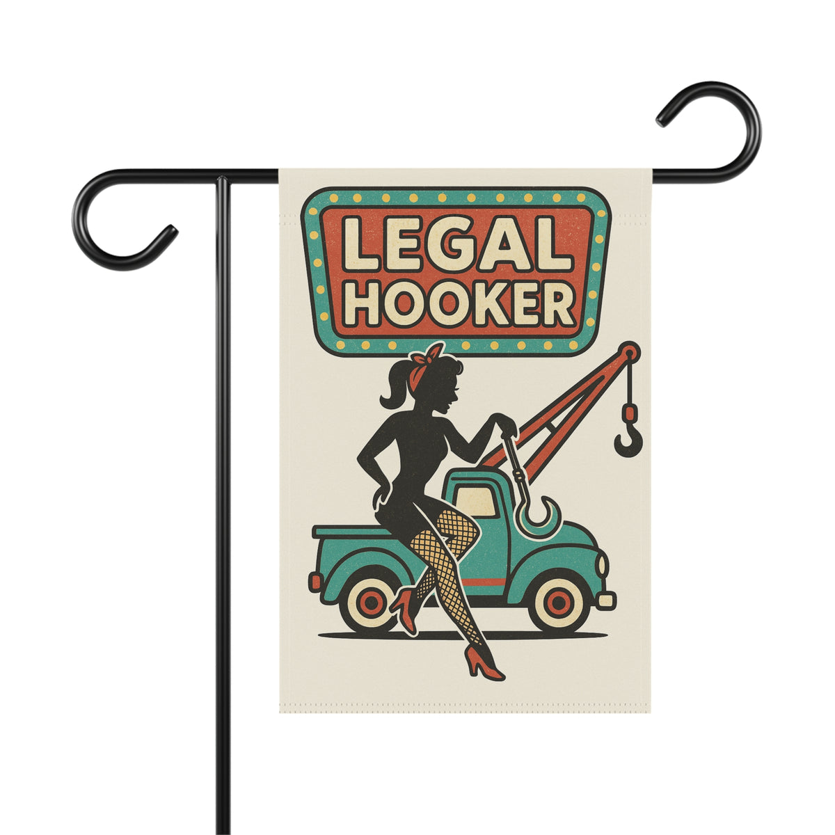 Legal Hooked Garden Flag - Double-side print - view 3