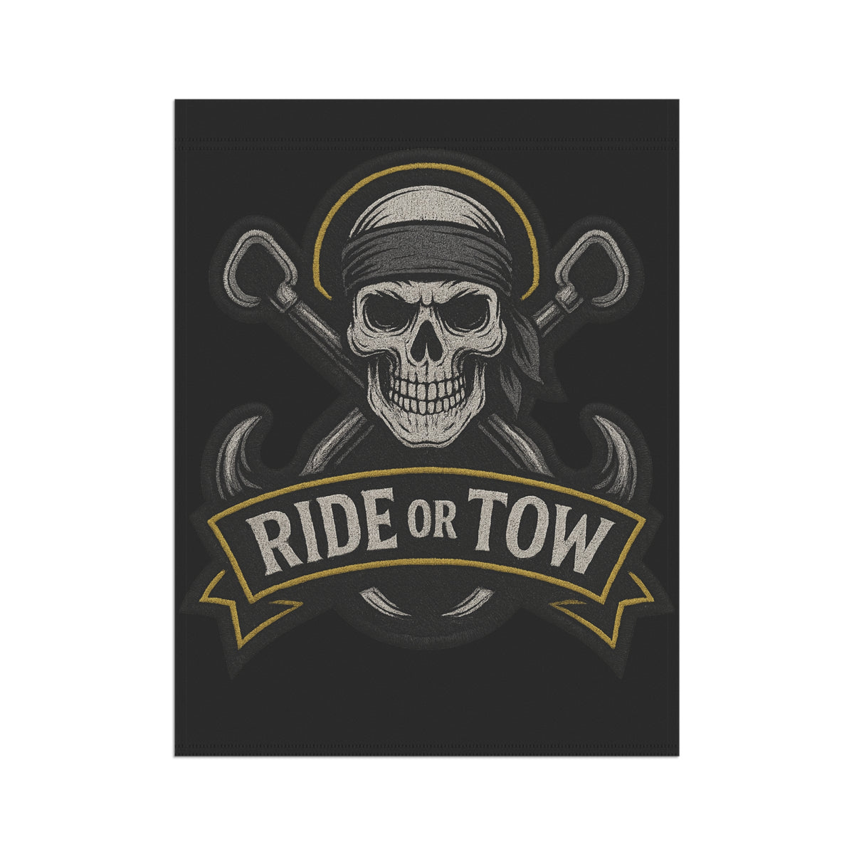 Ride Or Tow Garden Flag - Double-side print - view 7