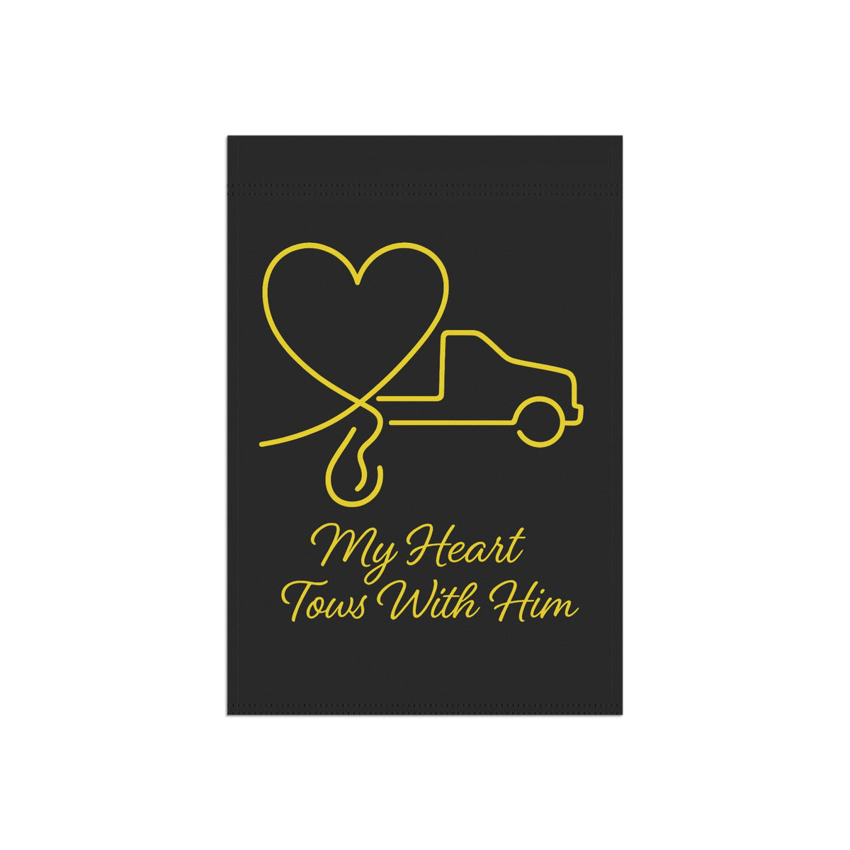 My Heart Tows With Him Garden Flag - Double-side print - view 5