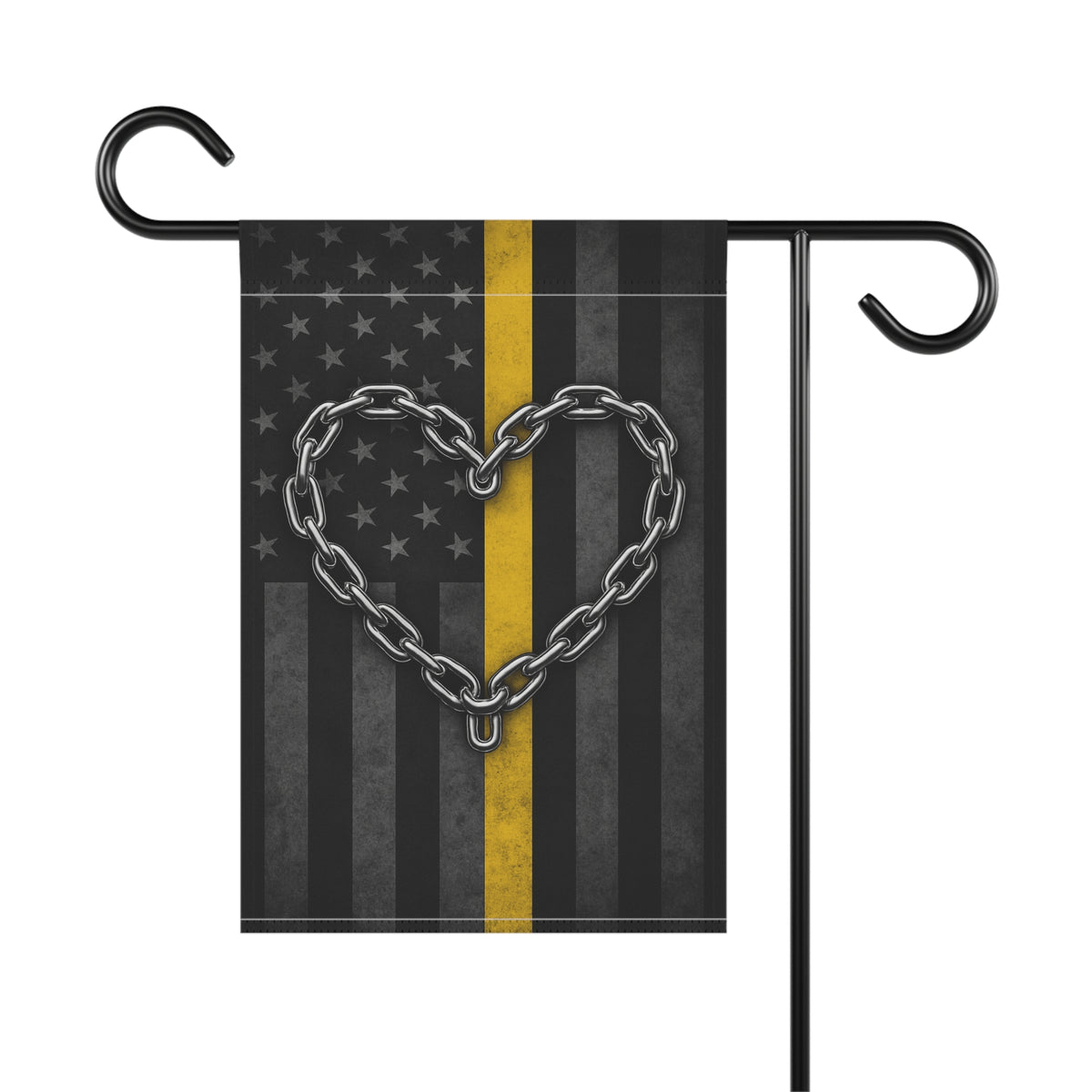 Tow Life Chain Heart Garden Flag - Double-side print - view 4