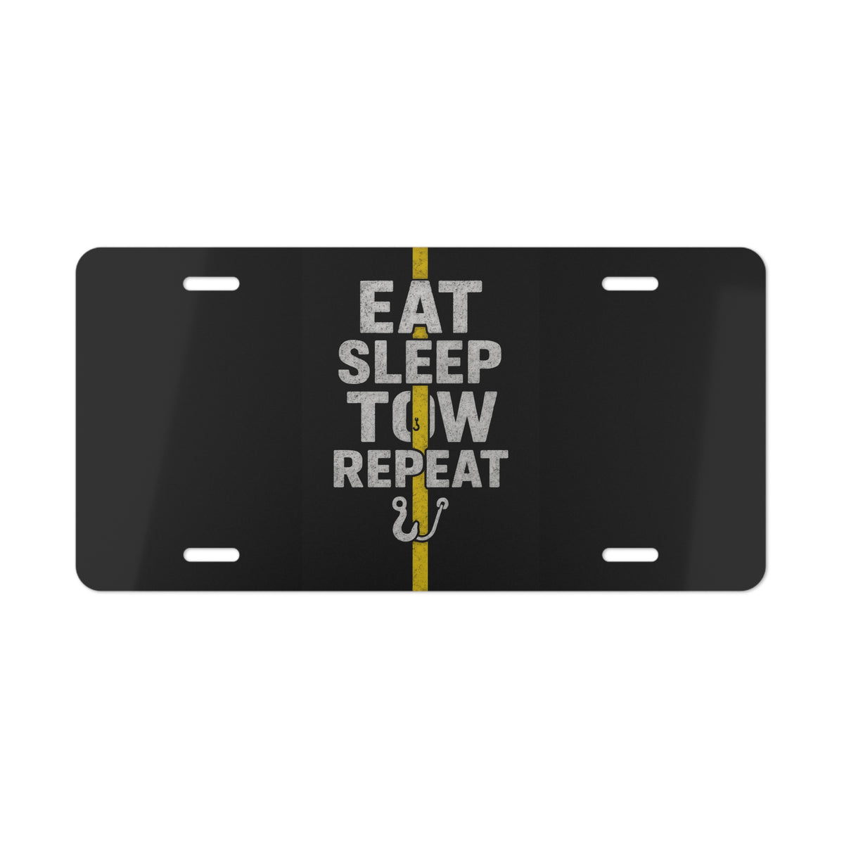 Eat Sleep Tow License Plate