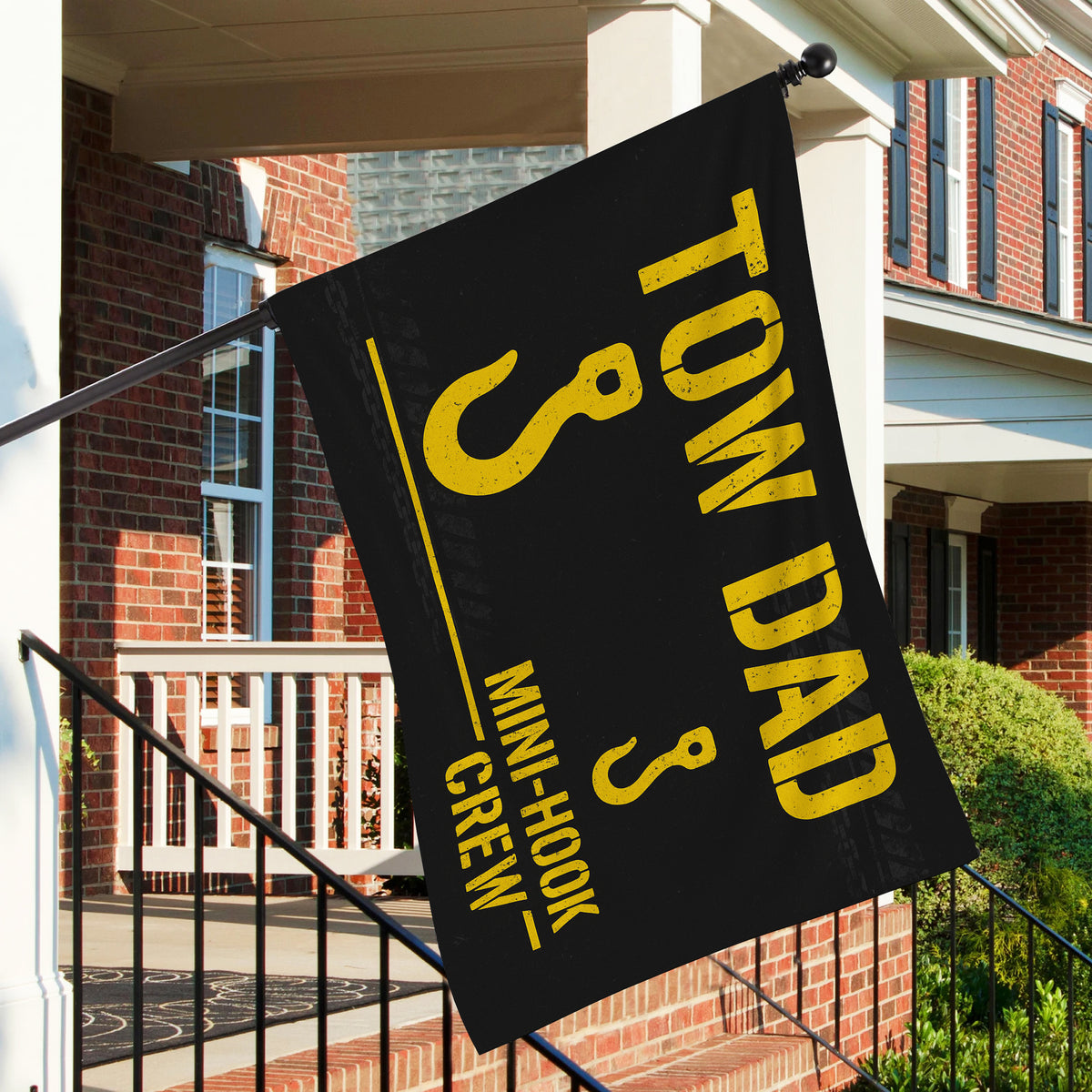 Tow Dad & Mini-Hook Crew Flag – Double Sided Tow Flag