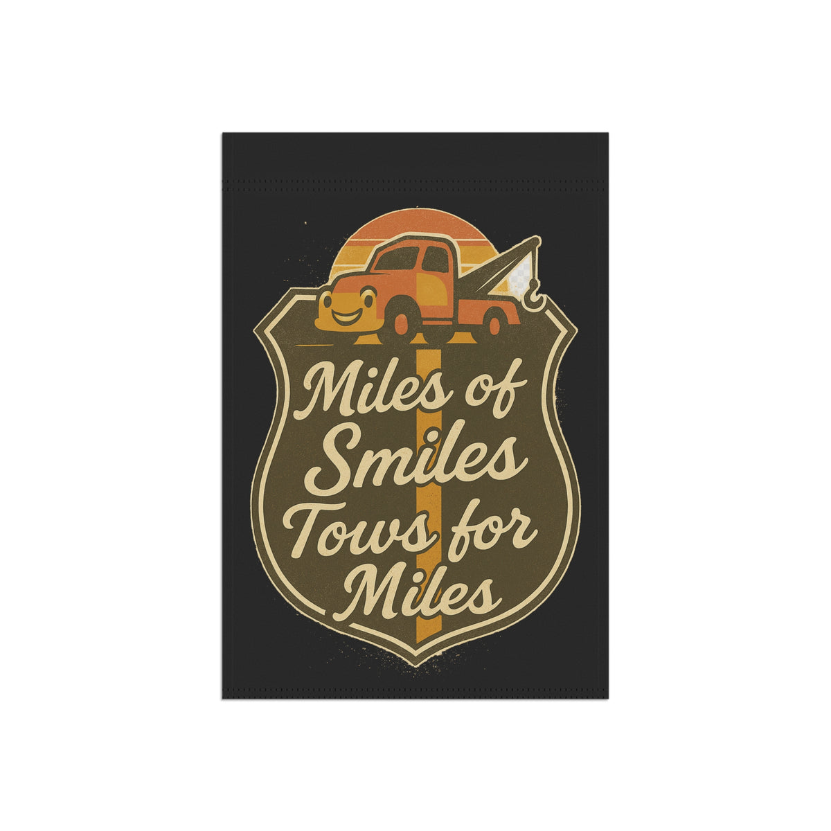 Miles Of Smiles Tows For Miles Garden Flag - Double-side print - view 5