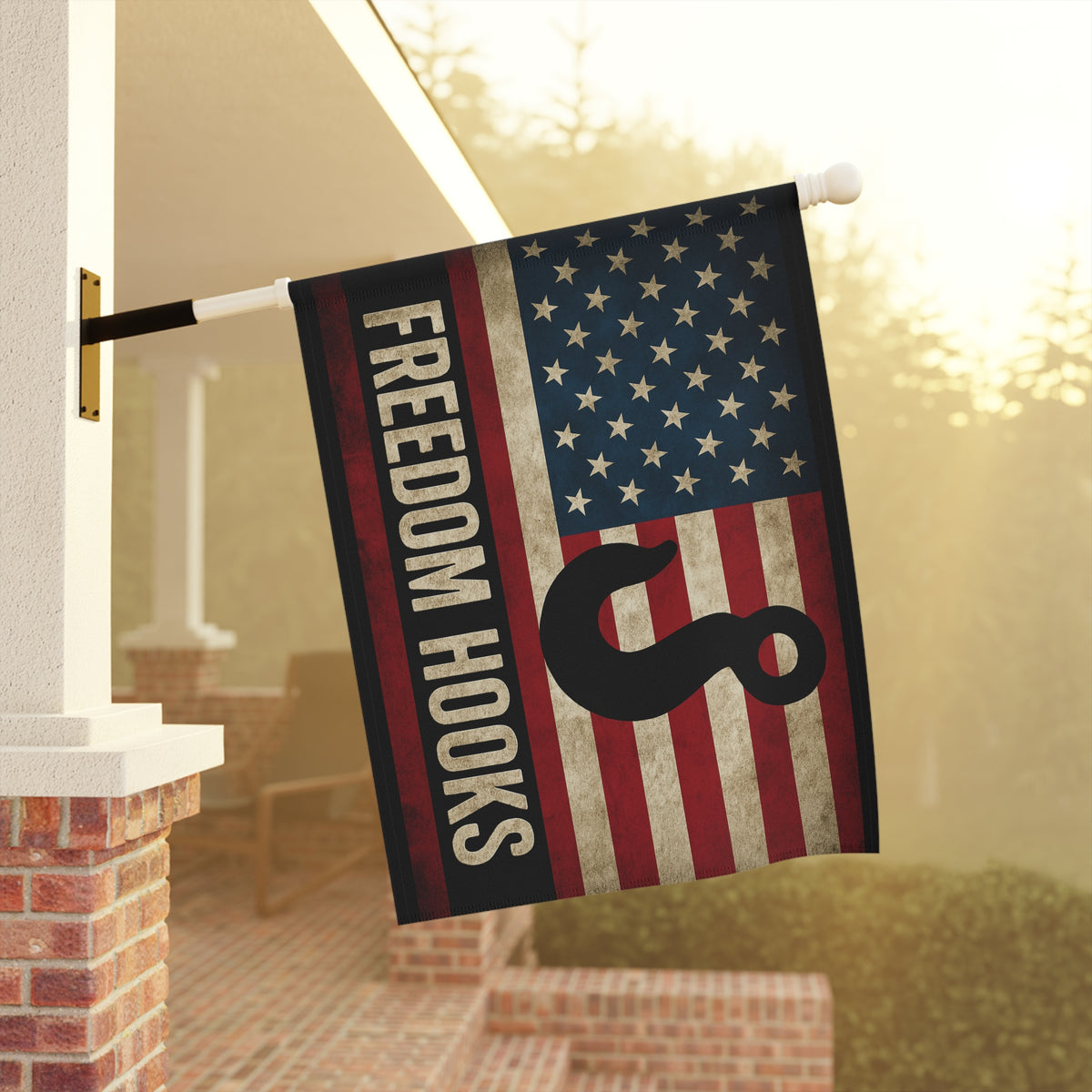Freedom Hooks Garden Flag - Double-side print - view 8