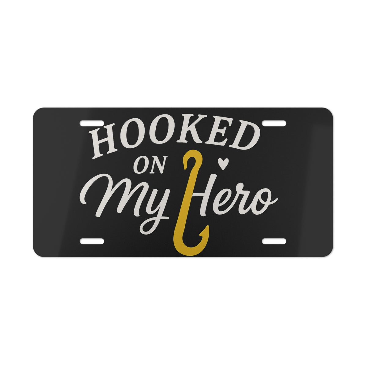 Hooked on My Hero Vanity Plate