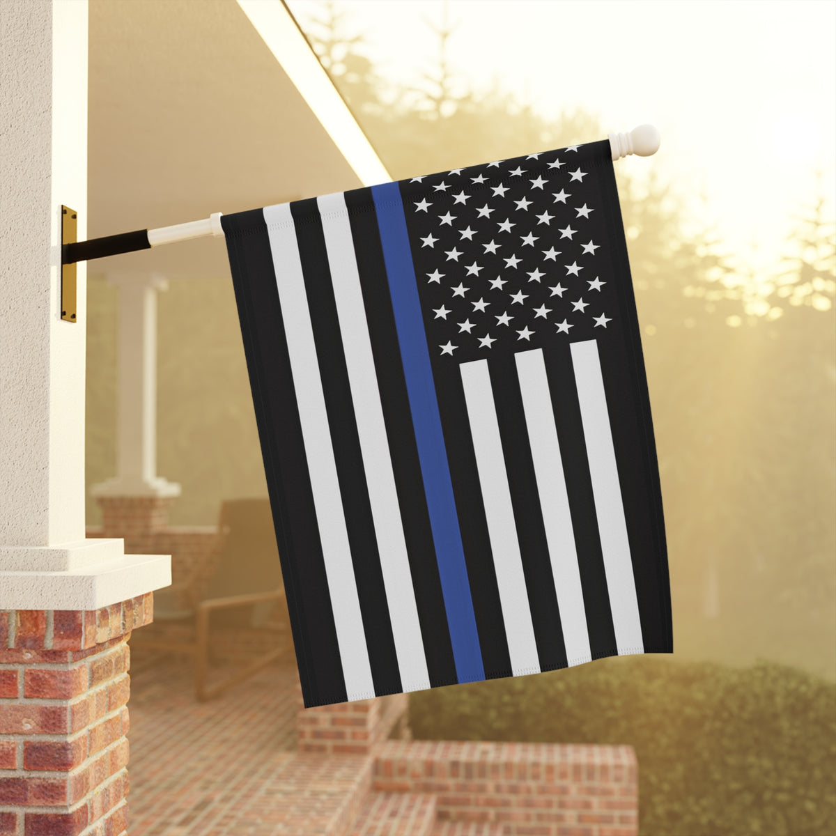 Thin Blue Line Garden Flag - Double-side print - view 8