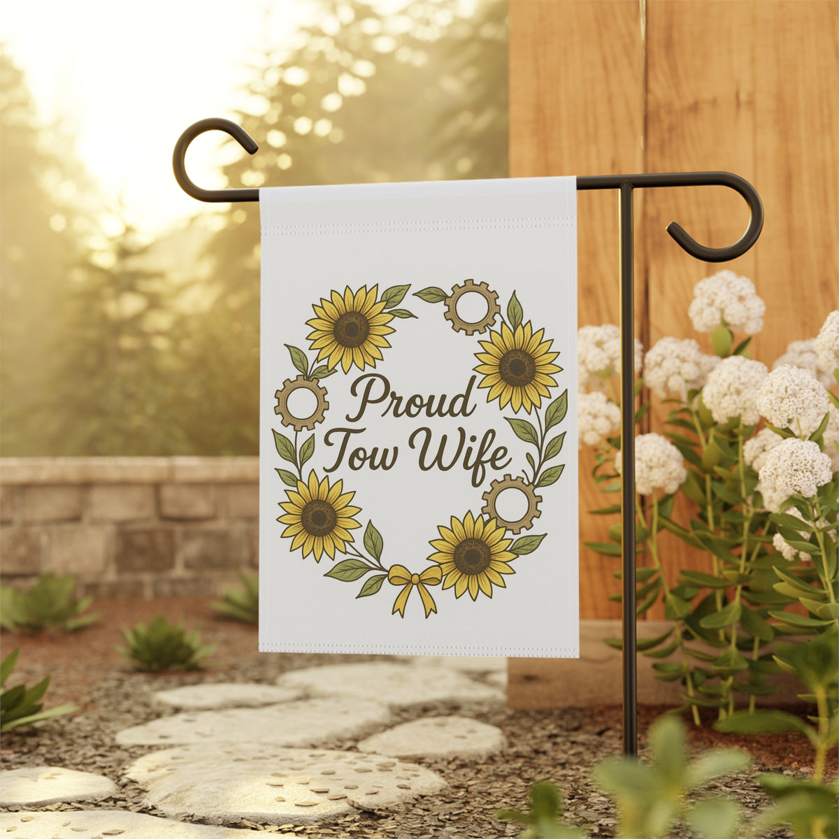 Proud Tow Wife Garden Flag - Double-side print