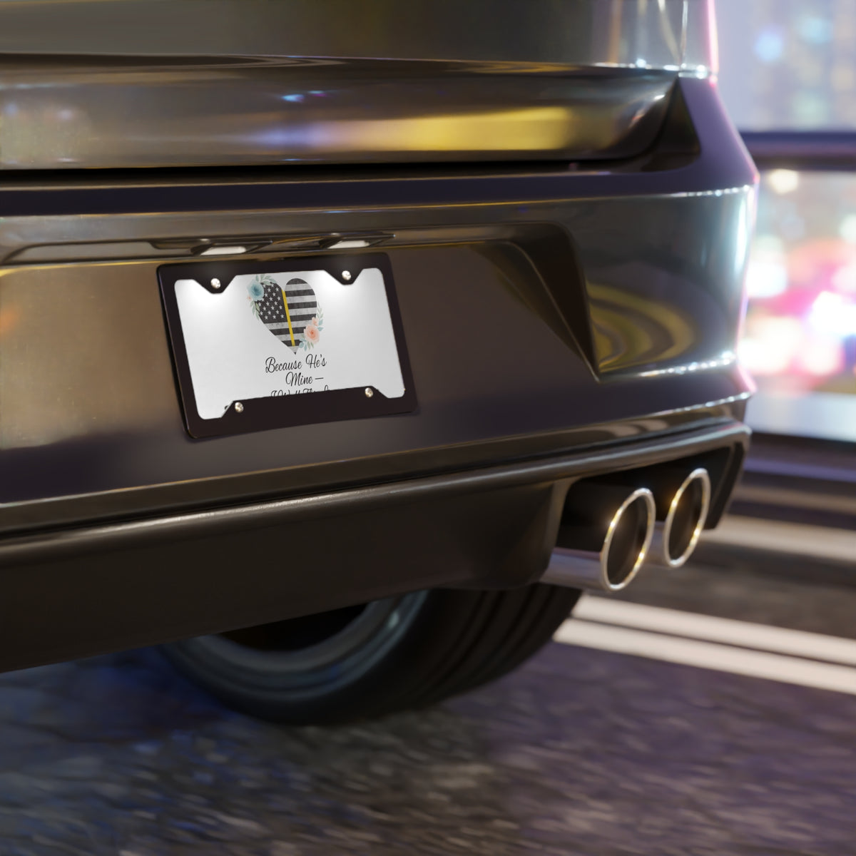 Because He's Mine I walk This Line License Plate - view 4