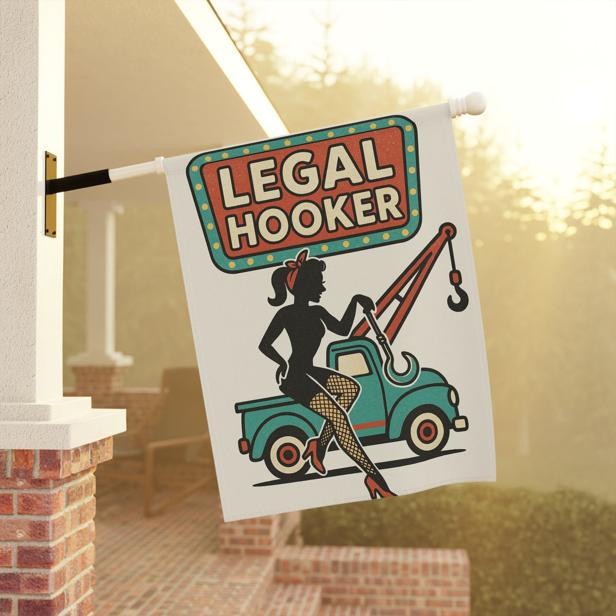 Legal Hooked Garden Flag - Double-side print - view 8