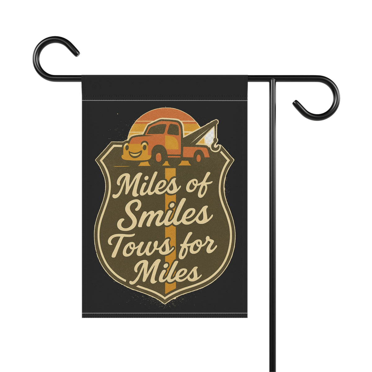 Miles Of Smiles Tows For Miles Garden Flag - Double-side print - view 4