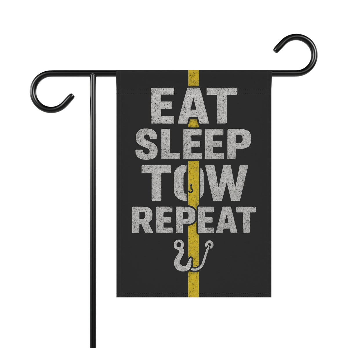 Eat Sleep Tow Repeat Garden Flag - Double-side print - view 3
