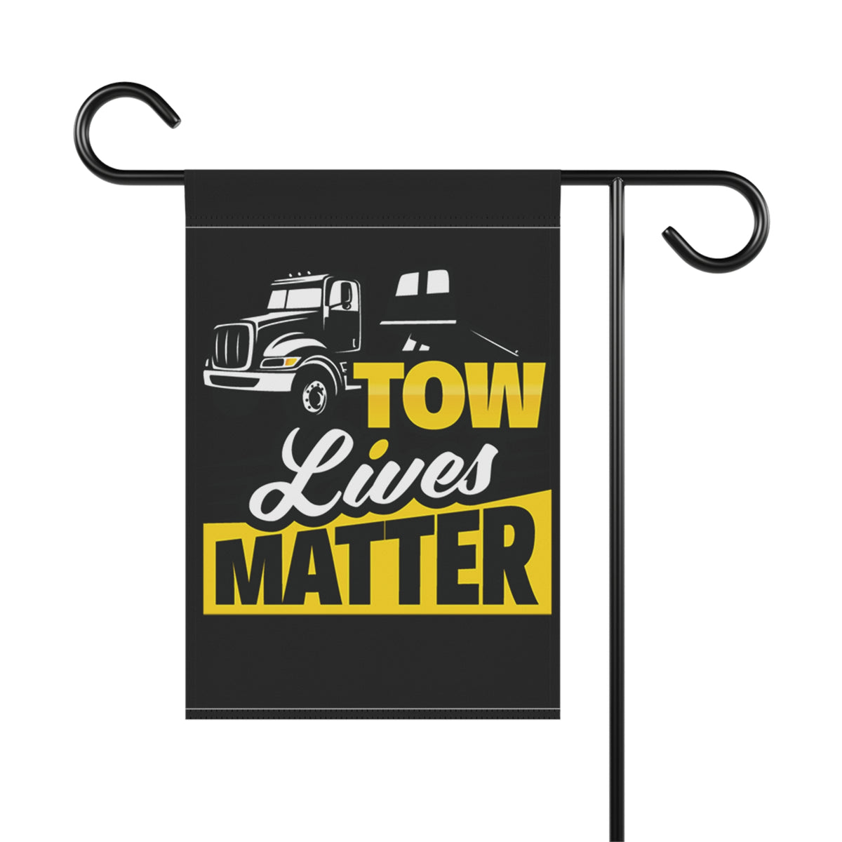 Towlivesmatter Flatbed Towing Garden Flag - Double-side print - view 4