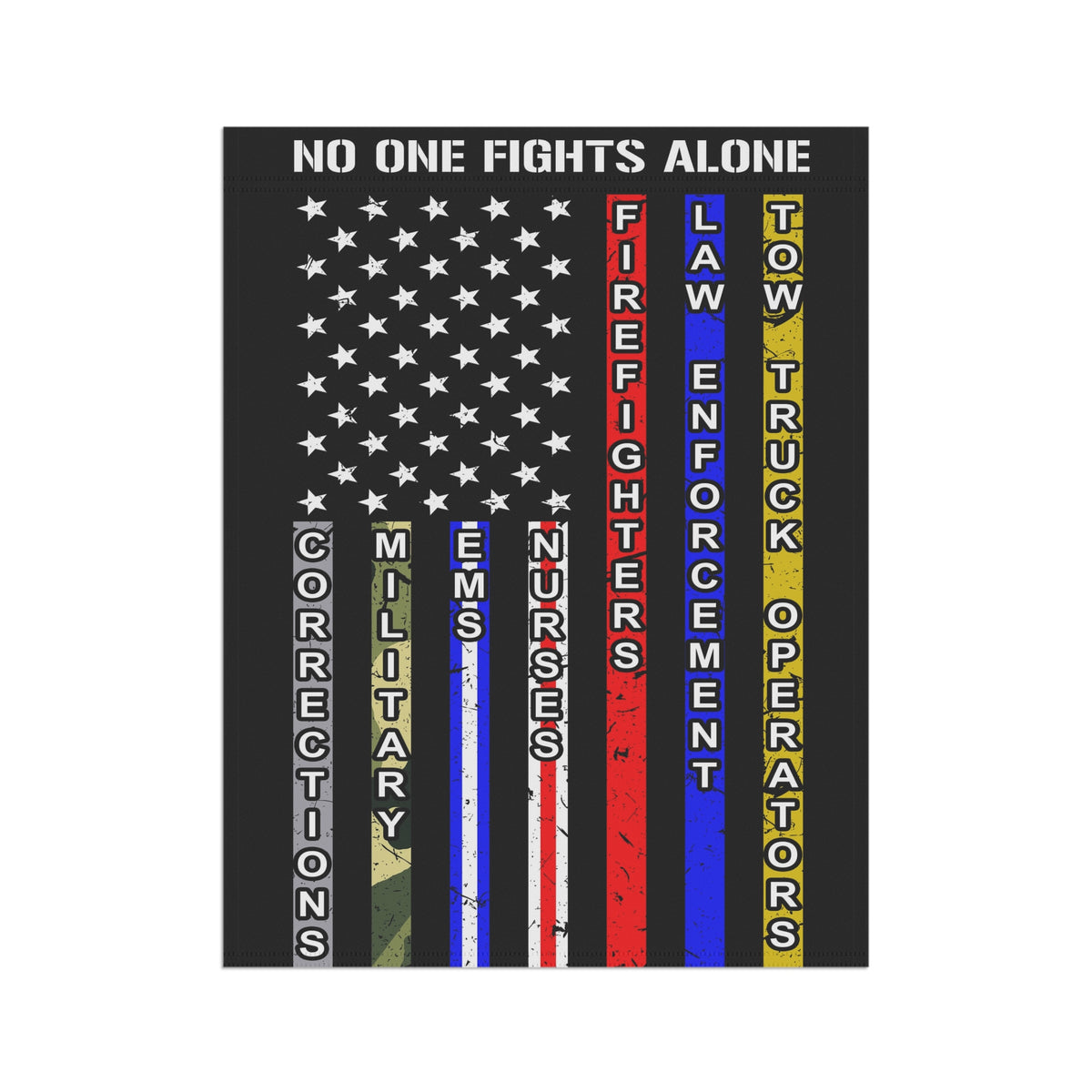 No One Fights Alone Garden Flag - Double-side print - view 7