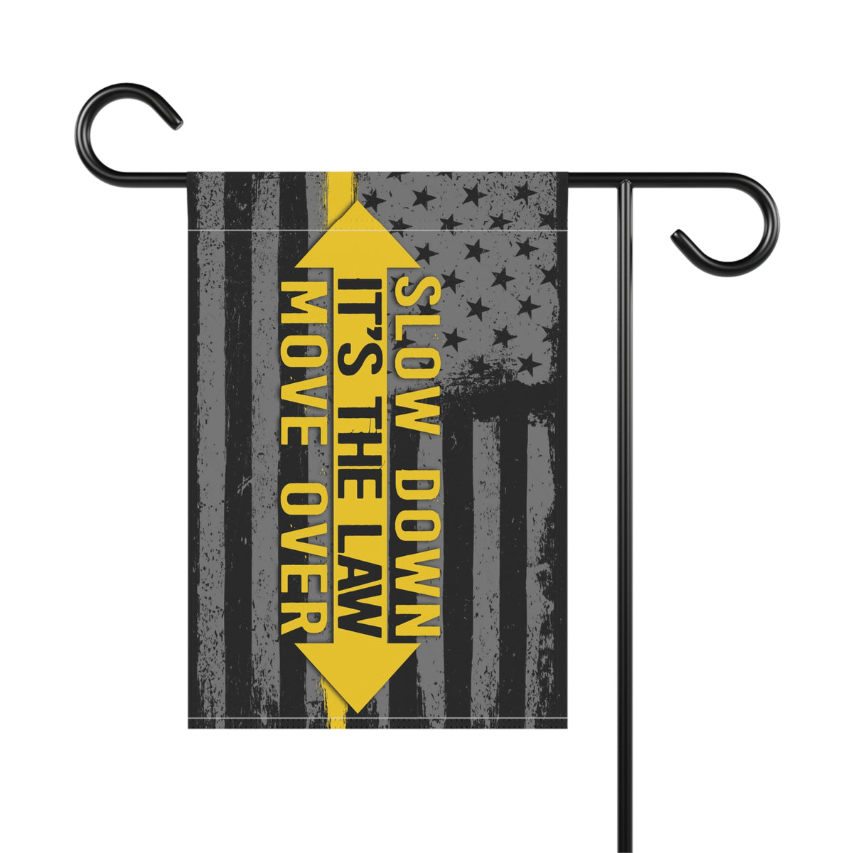Slow Down Move Over It's The Law Garden Flag - Double-side print - view 4