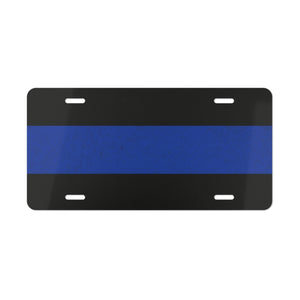 Thin Blue Line Vanity Plate – Minimal Police Support License Tag