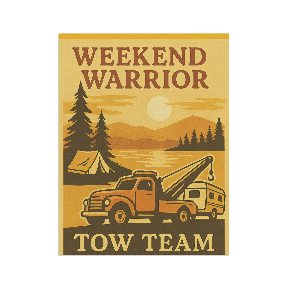 Weekend Warrior Tow Team Garden Flag - Double-side print - view 7