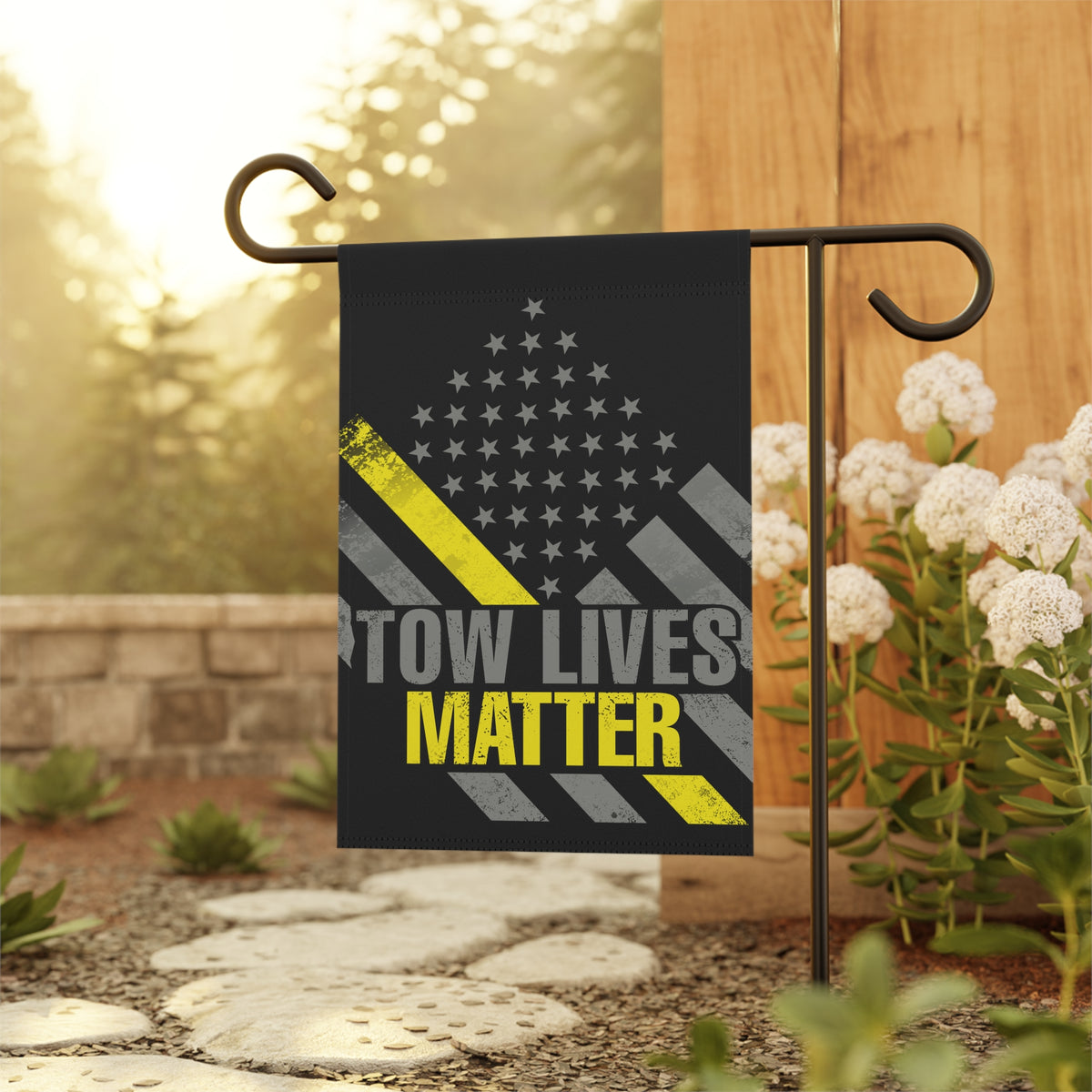 Towlivesmatter Towing Garden Flag - Double-side print