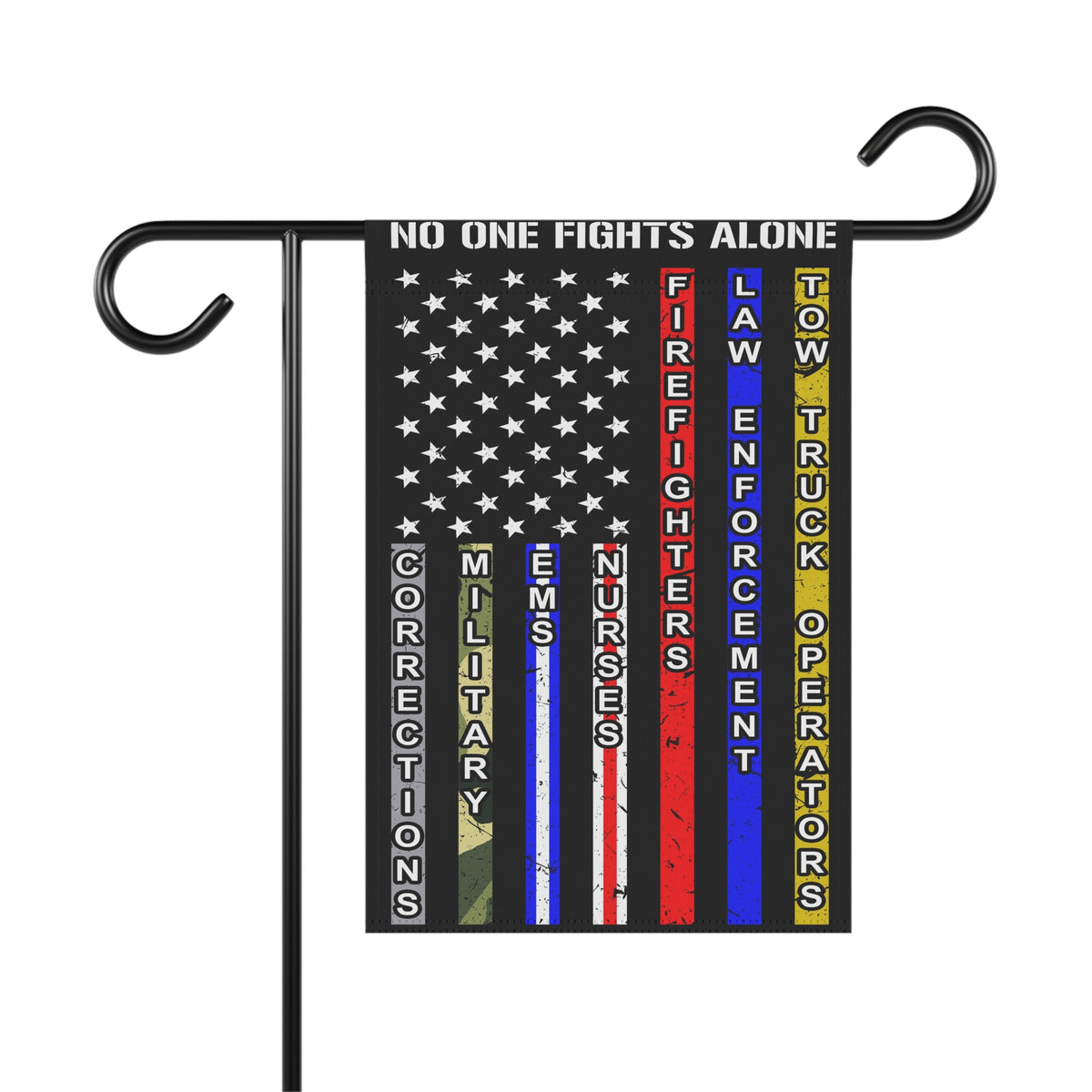 No One Fights Alone Garden Flag - Double-side print - view 3