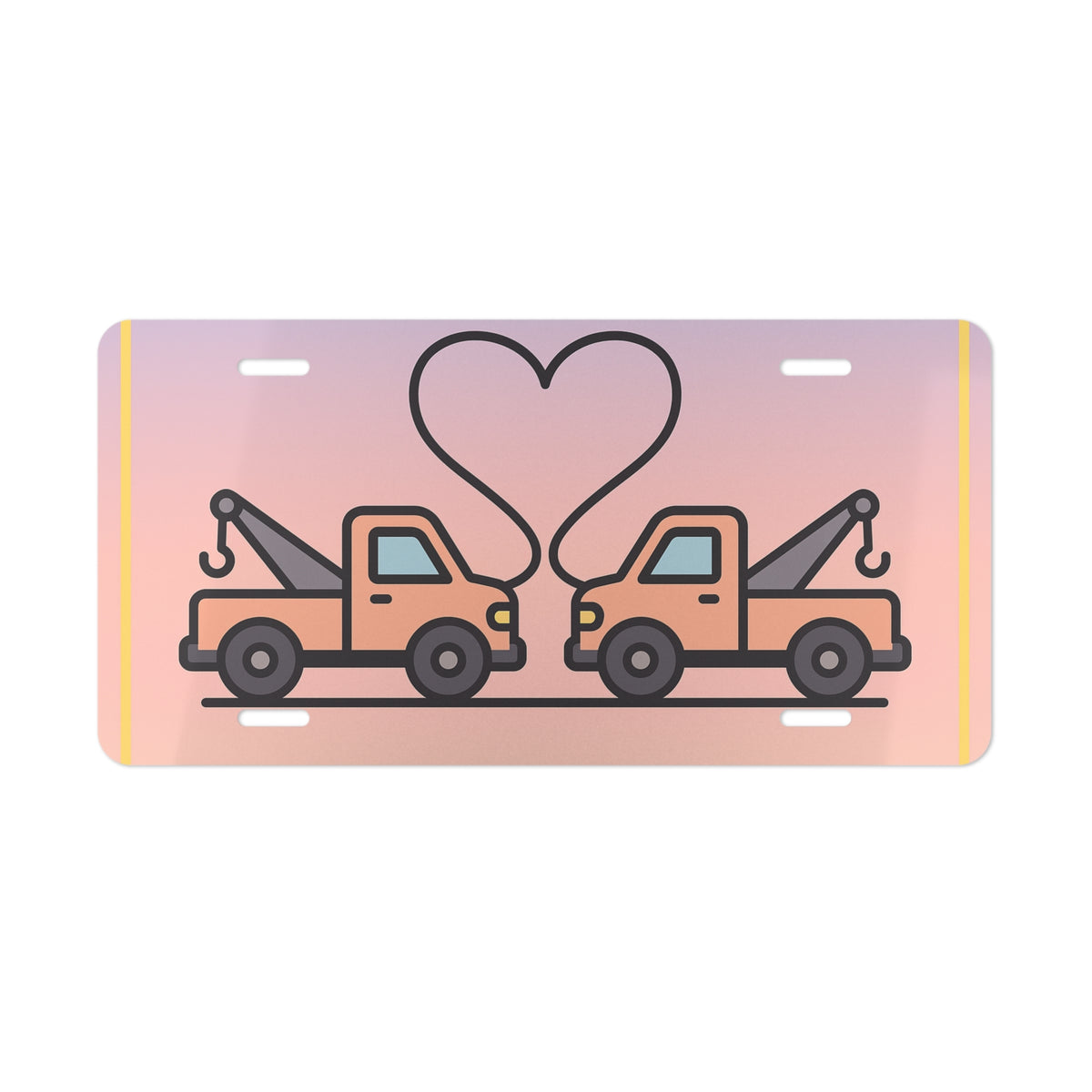 Tow Love Vanity Plate