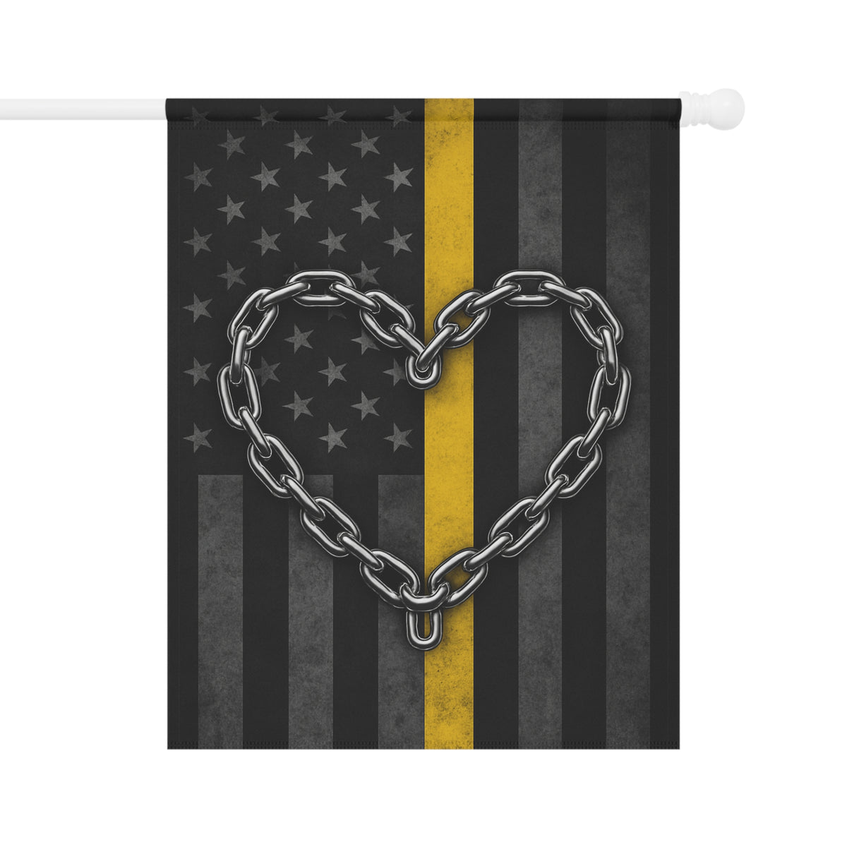 Tow Life Chain Heart Garden Flag - Double-side print - view 2