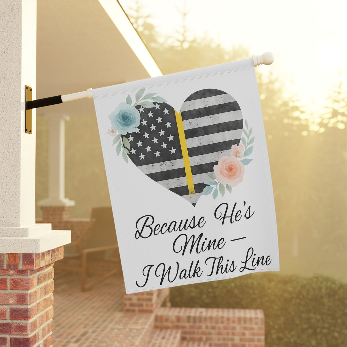 Because He's Mine I Walk This Line Garden Flag - Double-side print - view 8
