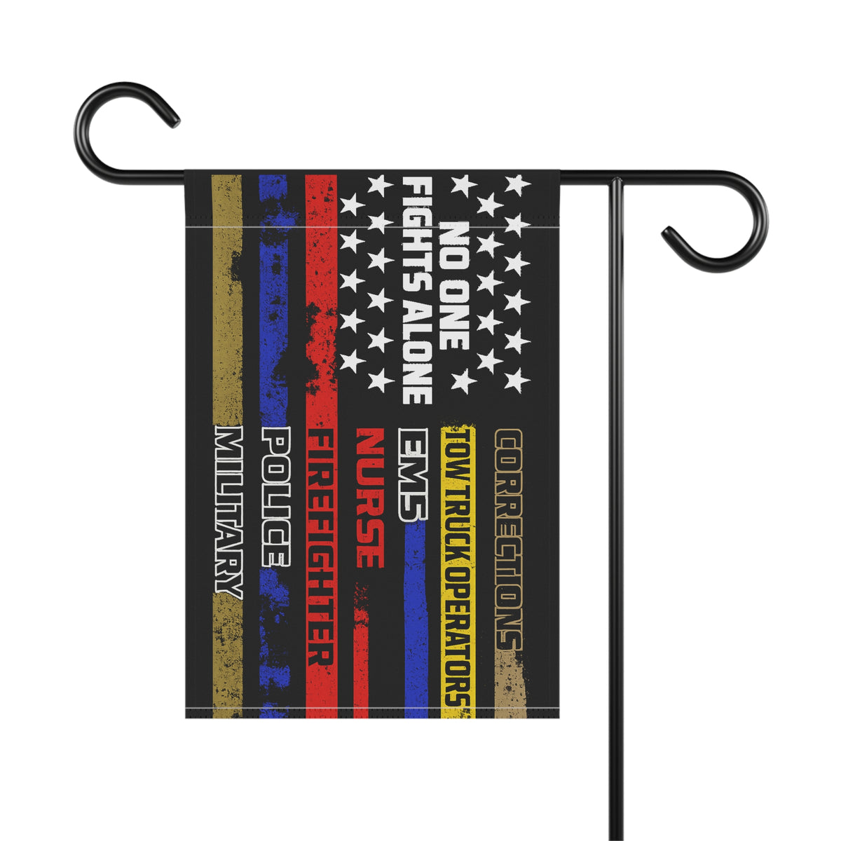No One Fights Alone Towing Garden Flag - Double-side print - view 4