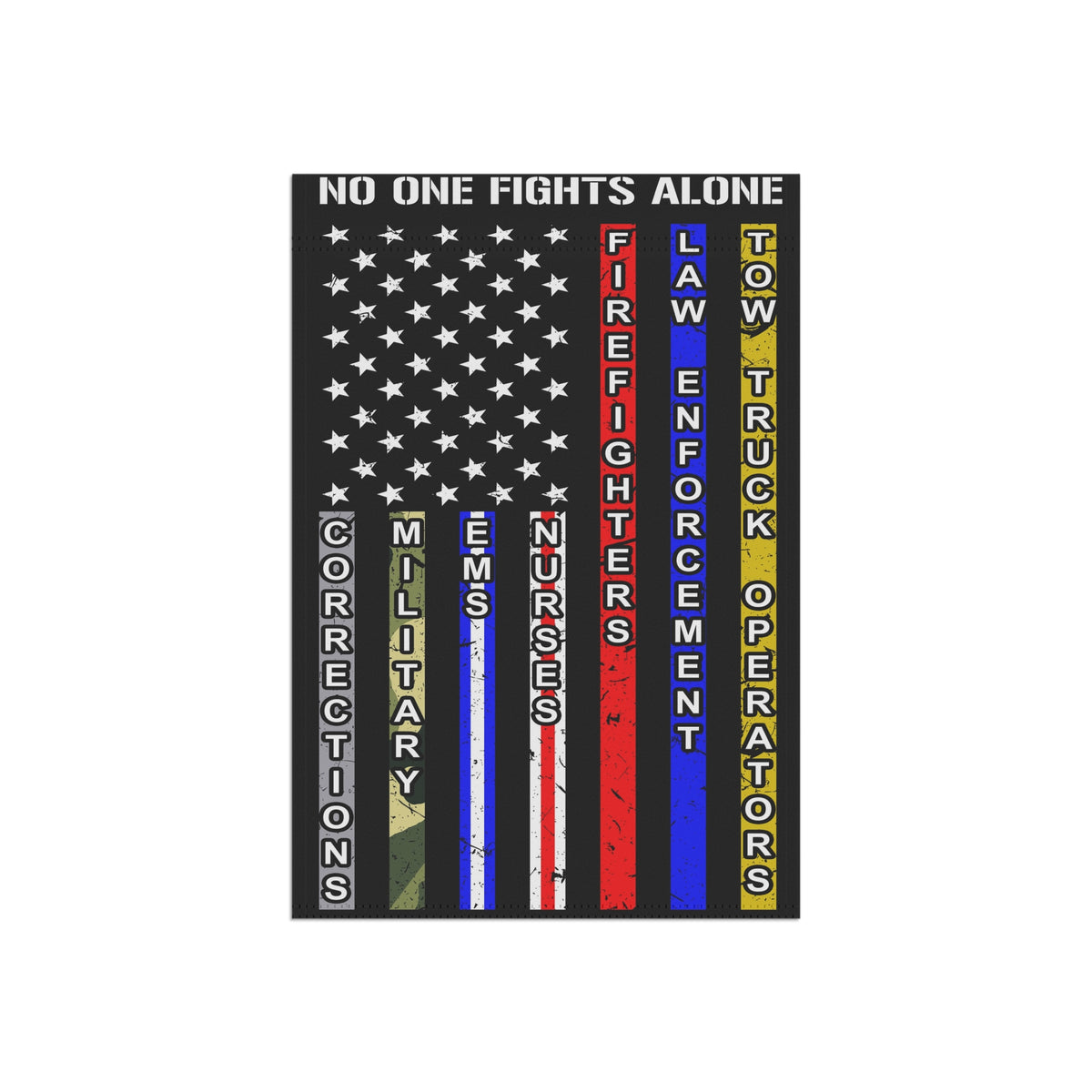 No One Fights Alone Garden Flag - Double-side print - view 5