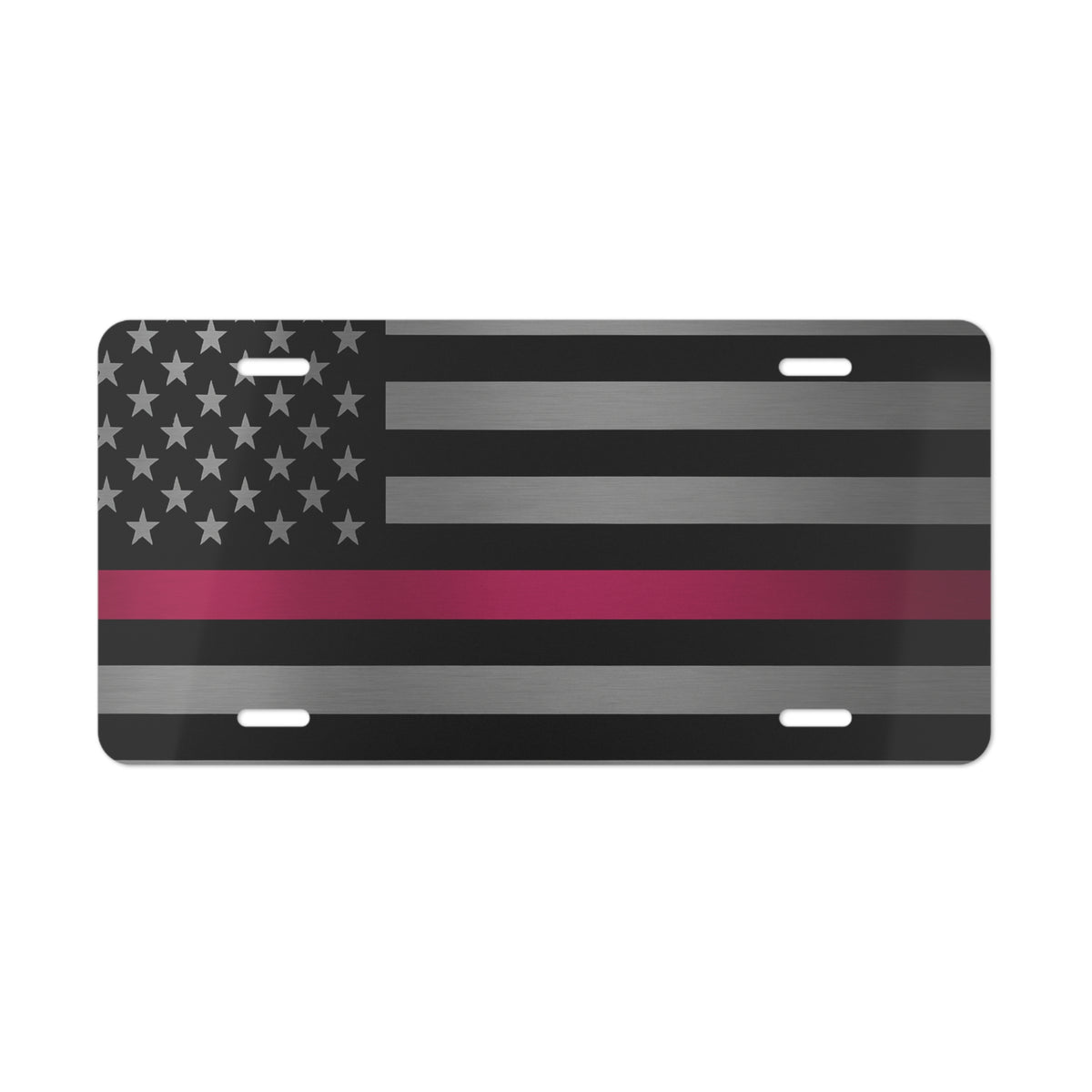 Thin Pink Line Flag Vanity Plate