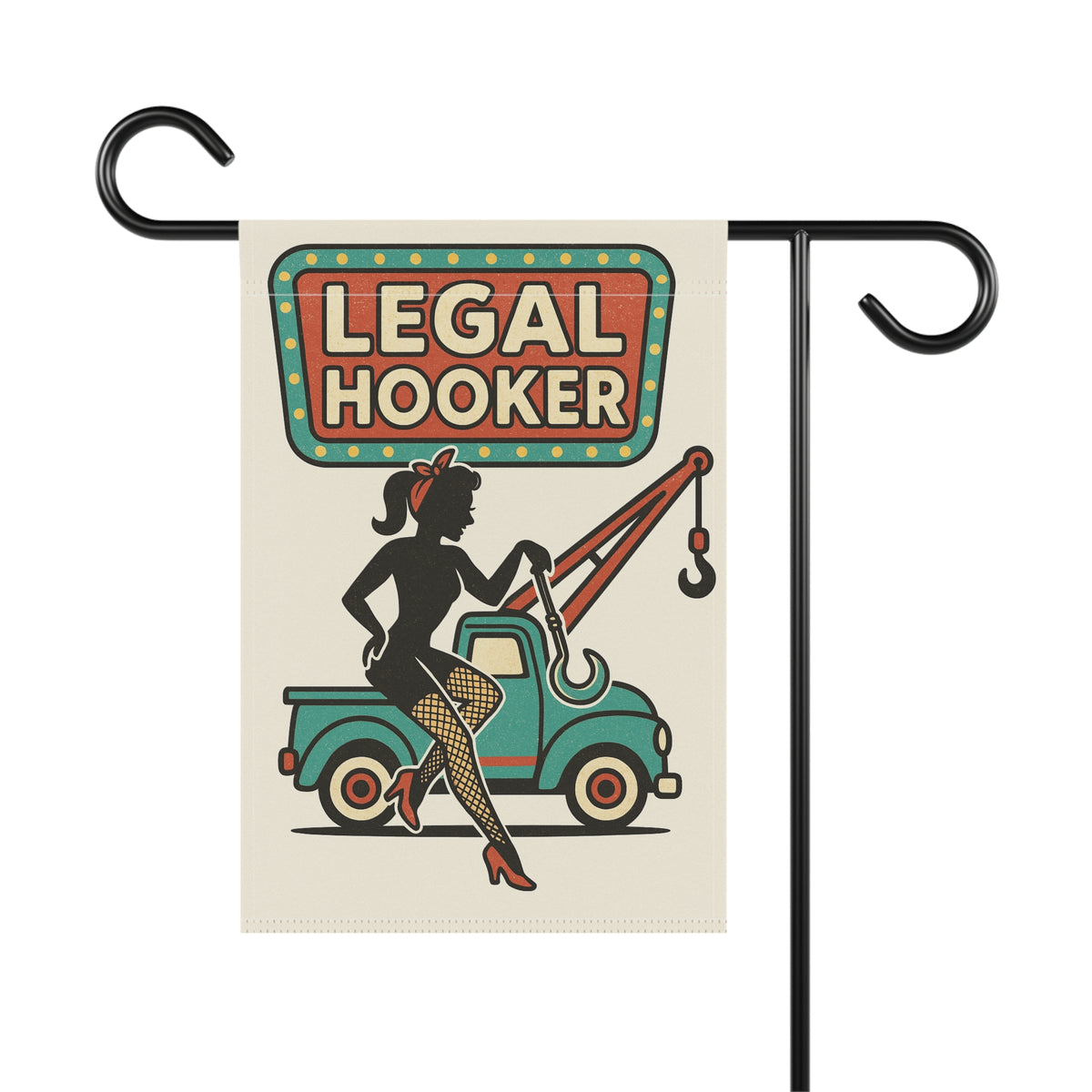Legal Hooked Garden Flag - Double-side print - view 4
