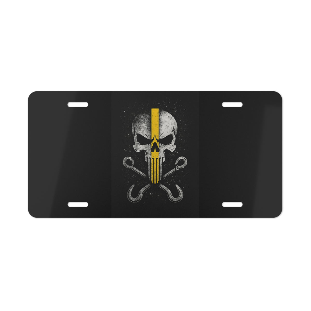 Punisher Skull Tow Hook License Plate