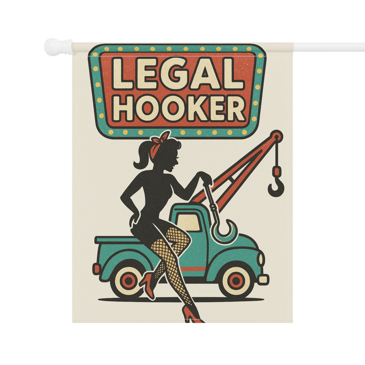 Legal Hooked Garden Flag - Double-side print - view 6