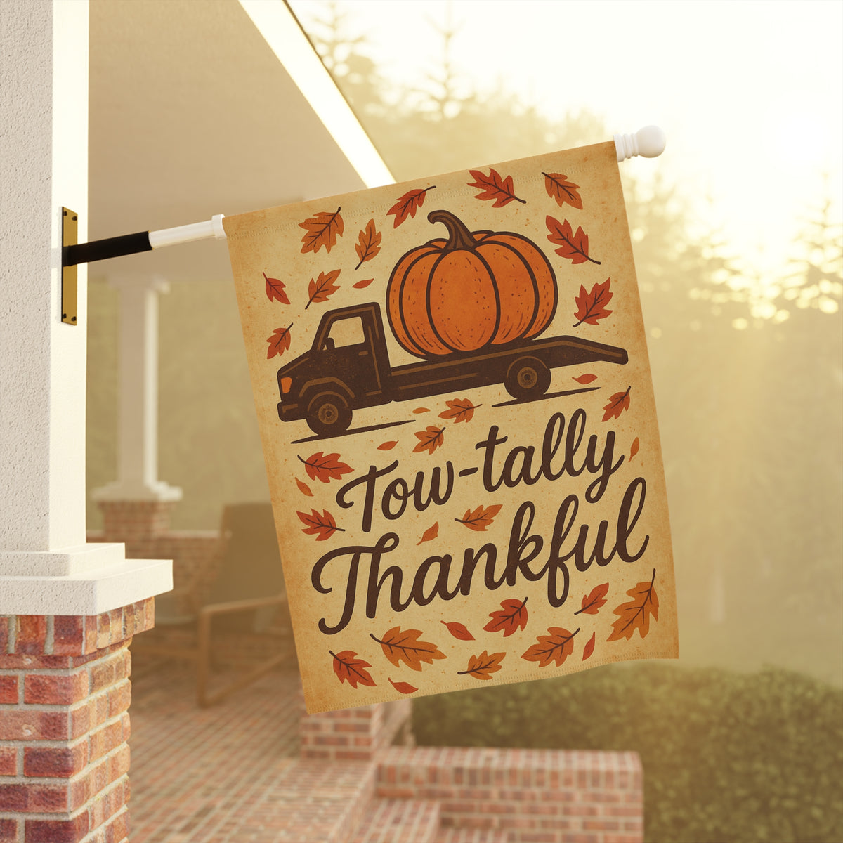 Tow Tally Thankful Garden Flag - Double-side print - view 8