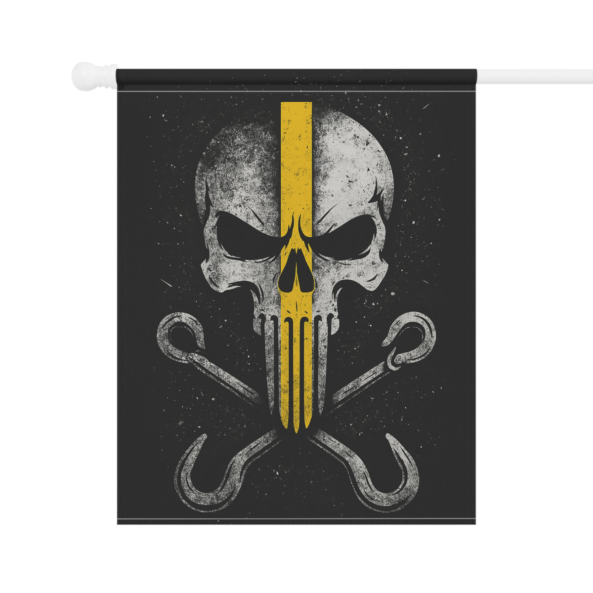 Thin Yellow Line J-Hook Garden Flag - Double-side print - view 6