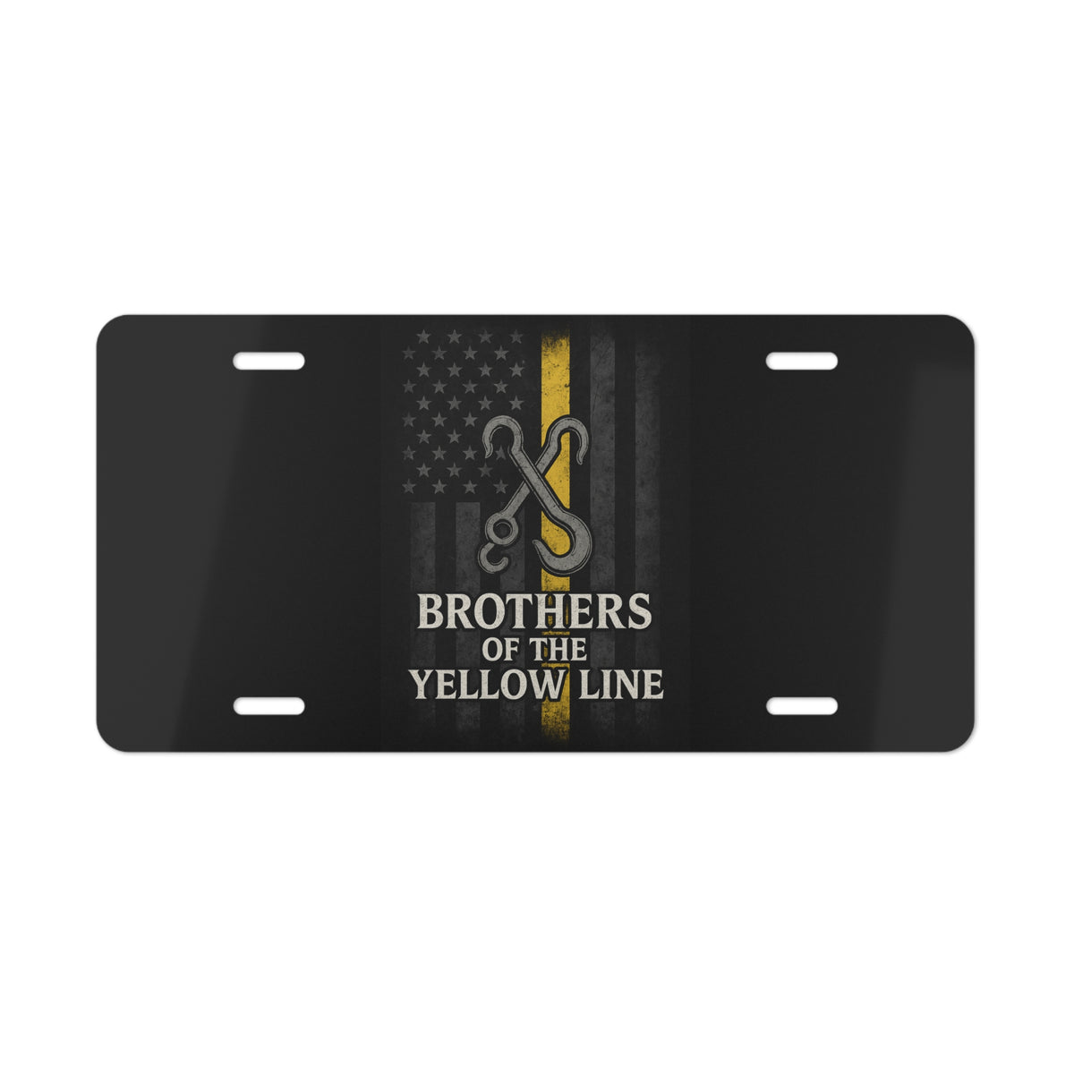 Brothers Of The Yellow Line License Plate