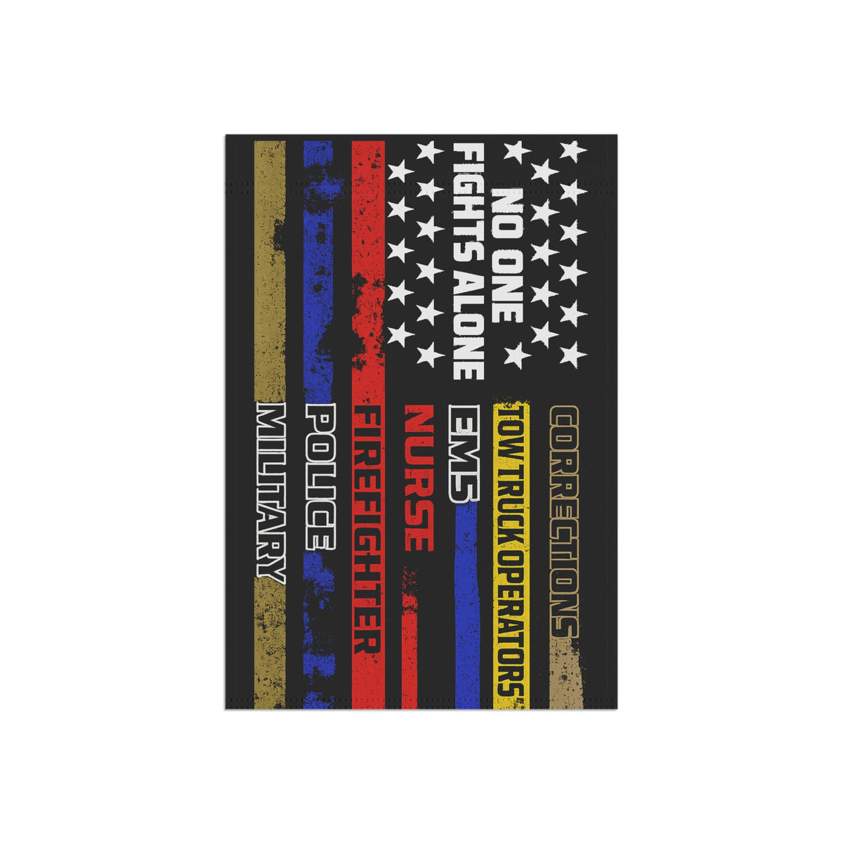 No One Fights Alone Towing Garden Flag - Double-side print - view 5