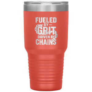 Fueled_by_Grit_Driven_by_Chains_Towing__30oz_Tumbler_Coral_Mockup.png