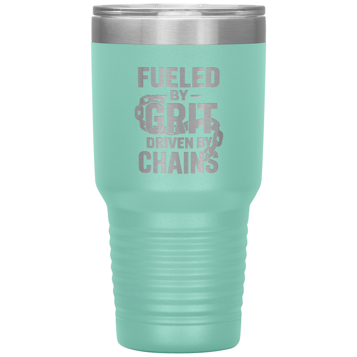 Fueled_by_Grit_Driven_by_Chains_Towing__30oz_Tumbler_Teal_Mockup.png
