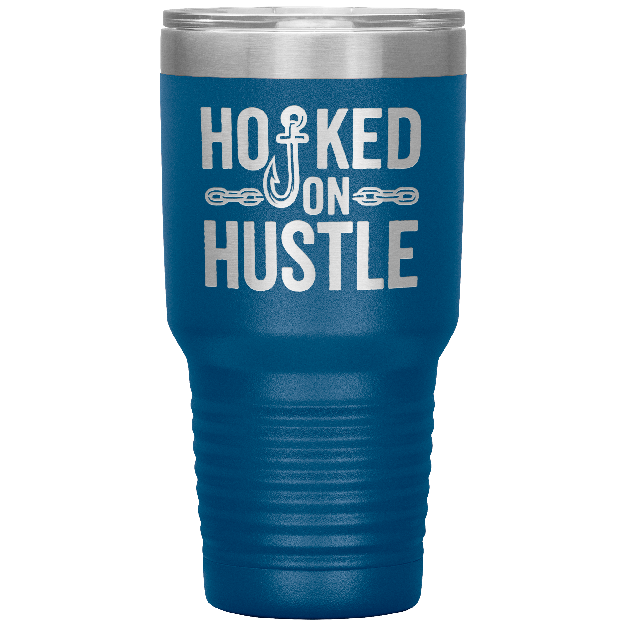 Hooked_On_Hustle_Towing_Tumbler_30oz_Tumbler_Blue_Mockup.png