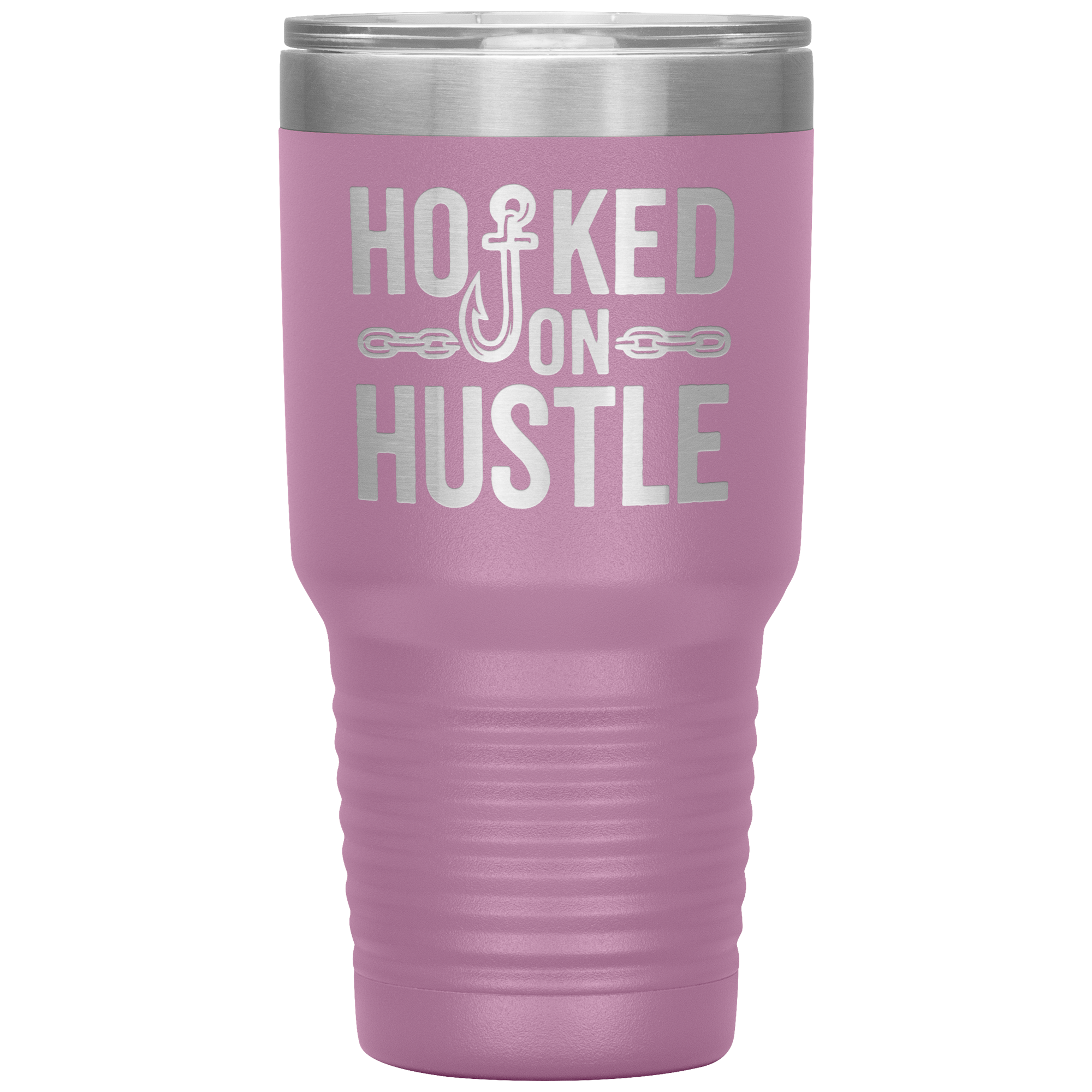 Hooked_On_Hustle_Towing_Tumbler_30oz_Tumbler_LtPurple_Mockup.png