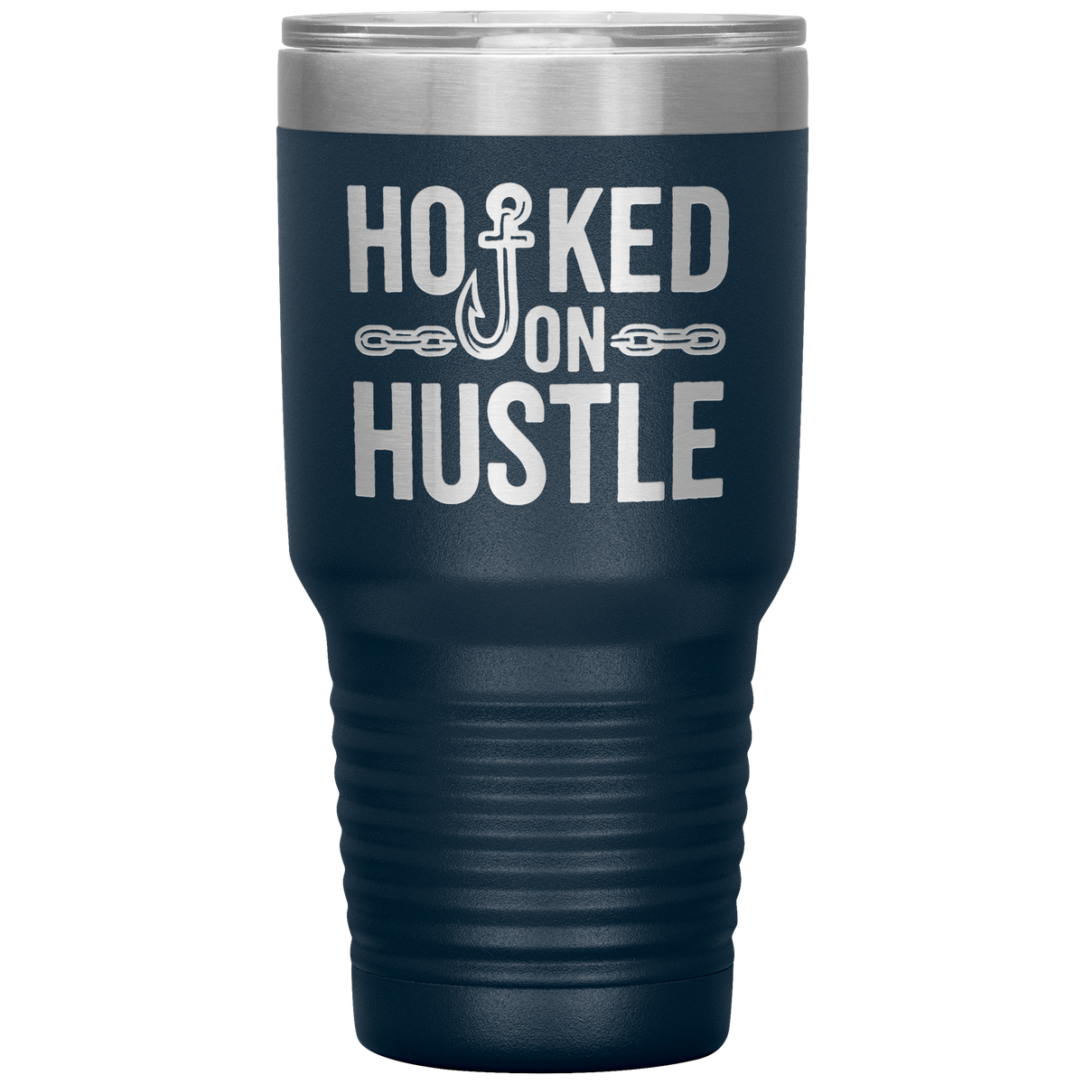 Hooked_On_Hustle_Towing_Tumbler_30oz_Tumbler_Navy_Mockup.png