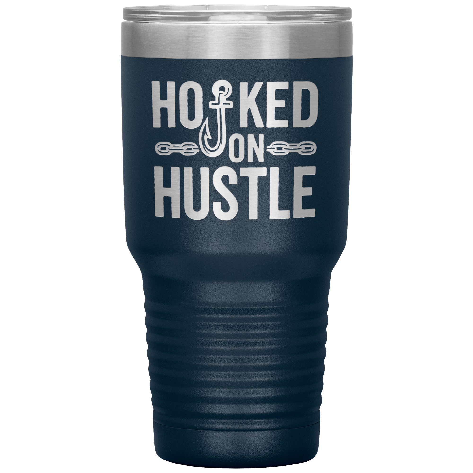 Hooked_On_Hustle_Towing_Tumbler_30oz_Tumbler_Navy_Mockup.png