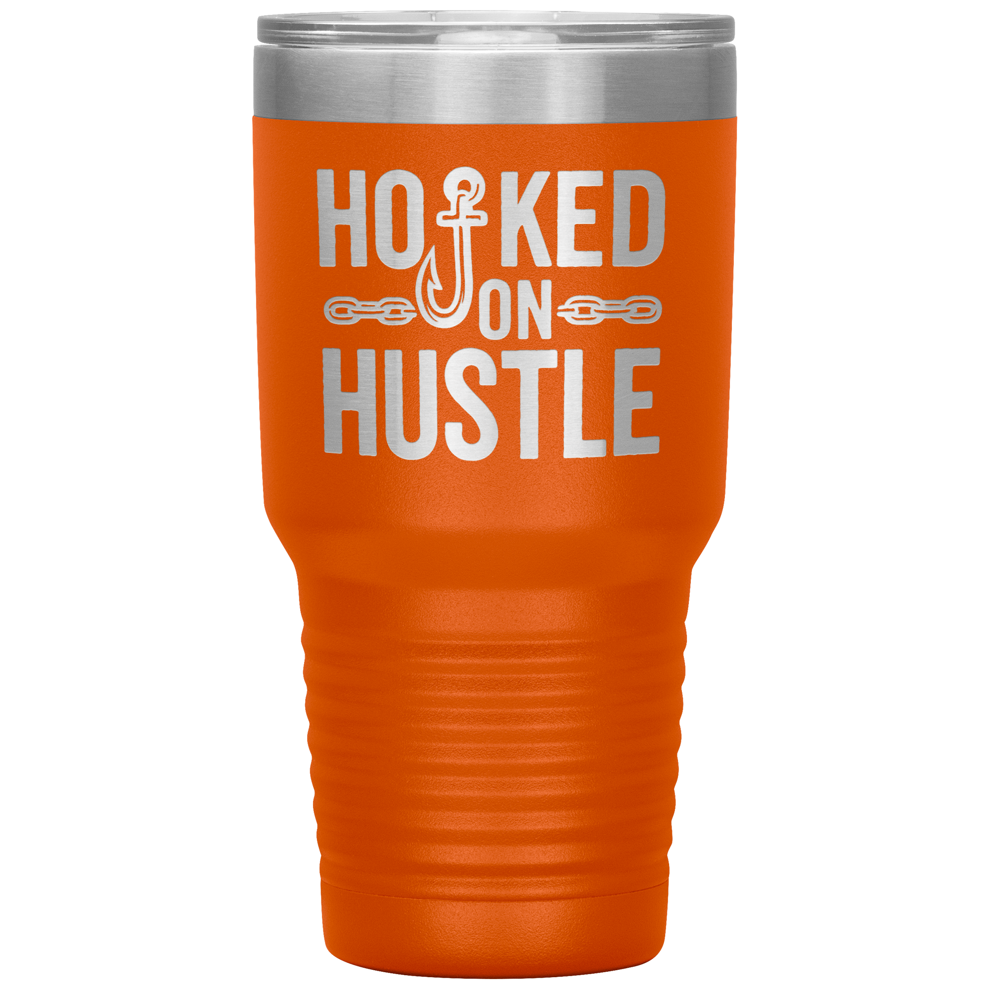 Hooked_On_Hustle_Towing_Tumbler_30oz_Tumbler_Orange_Mockup.png
