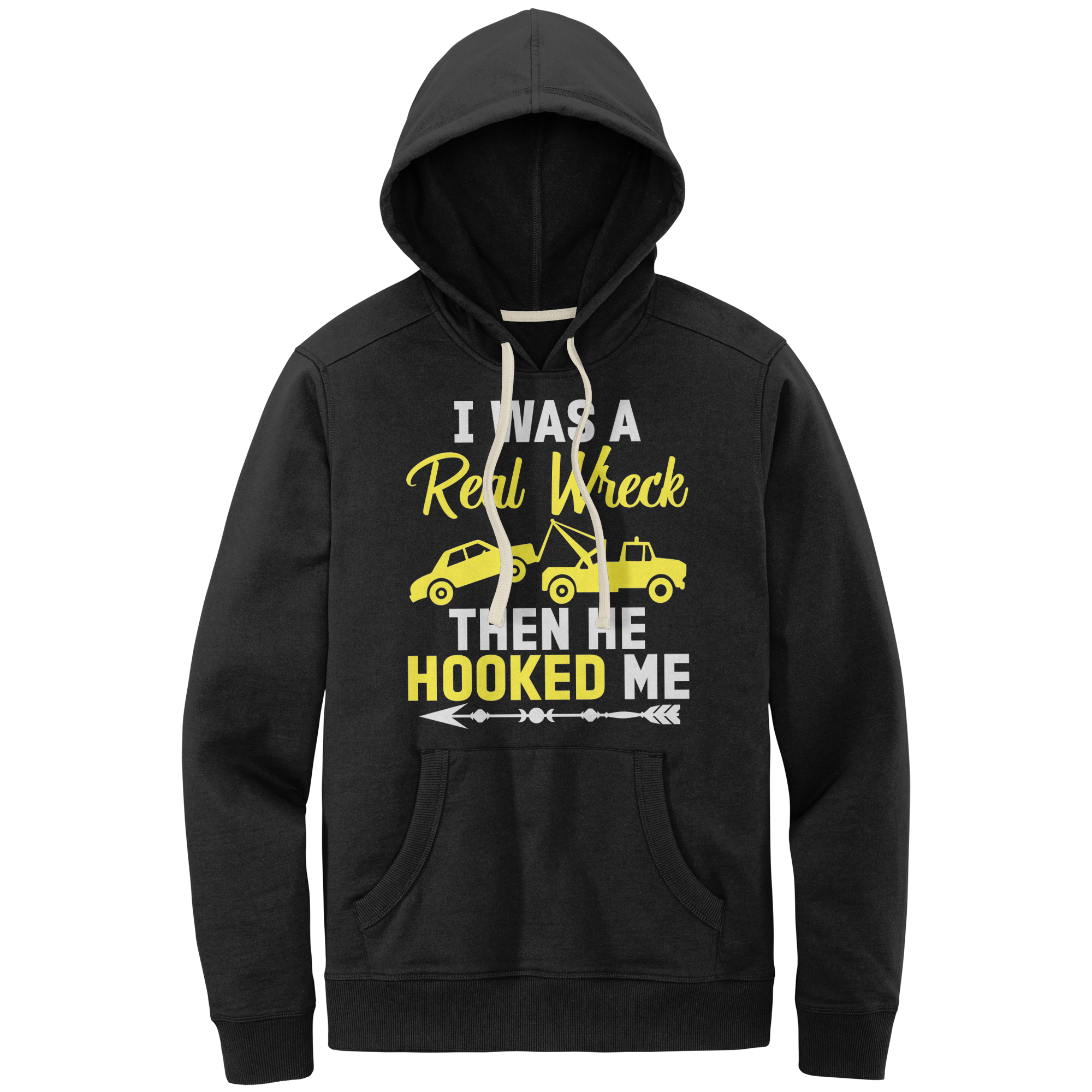 I_Was_A_Real_Wreck_Then_He_Hooked_Me_Black_Front_Mockup.png