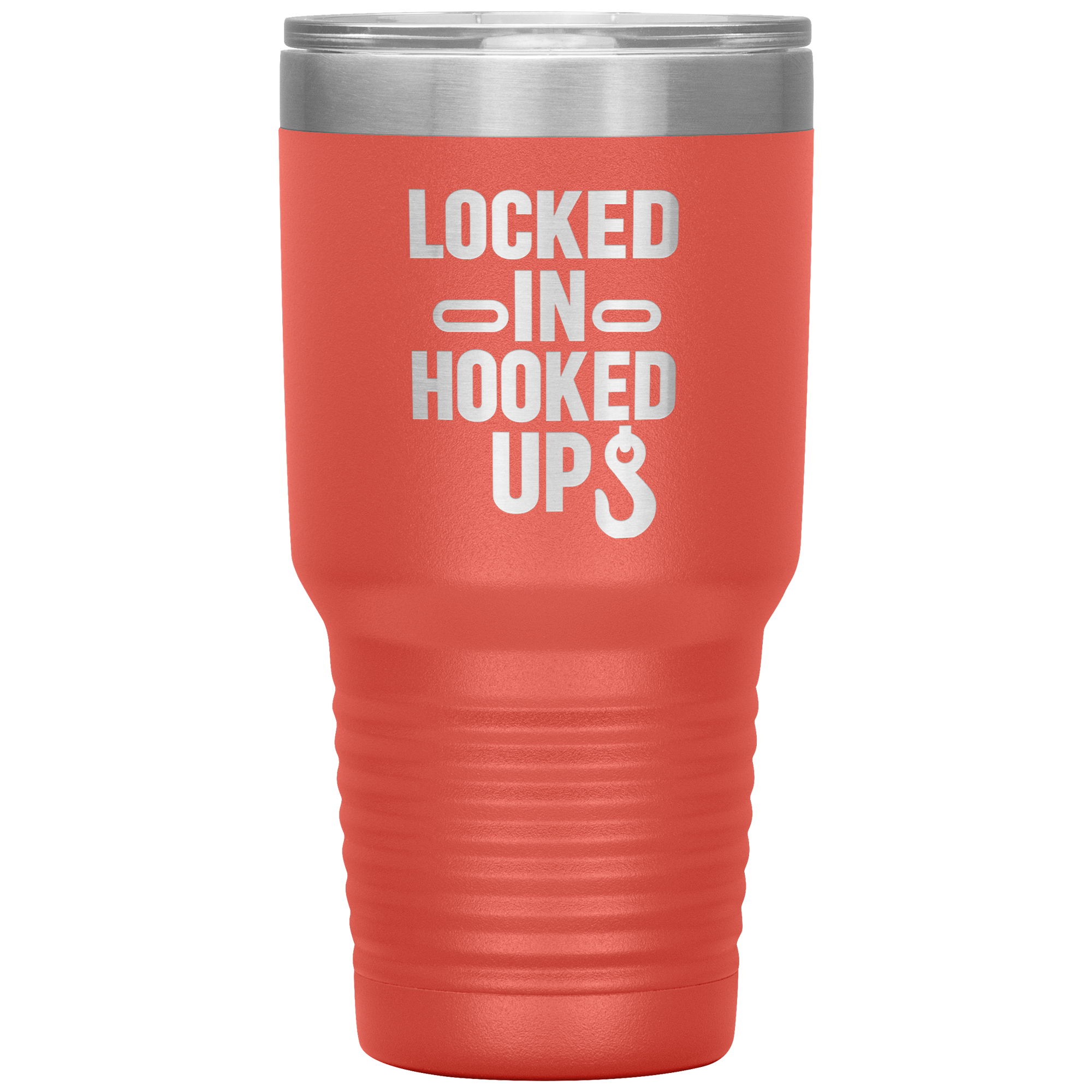 Locked_In_Hooked_Up_Towing_Tumbler_30oz_Tumbler_Coral_Mockup.png