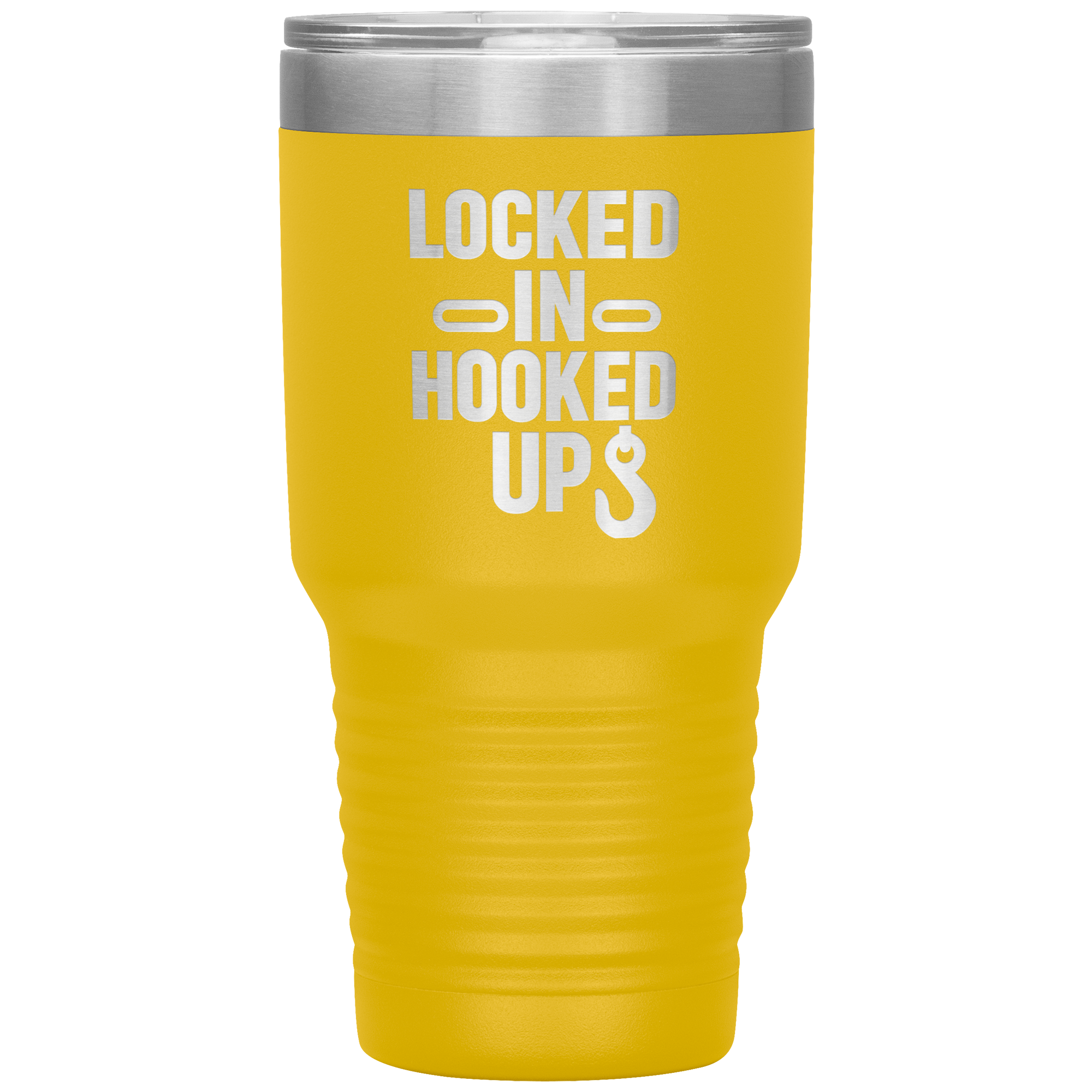 Locked_In_Hooked_Up_Towing_Tumbler_30oz_Tumbler_Yellow_Mockup.png