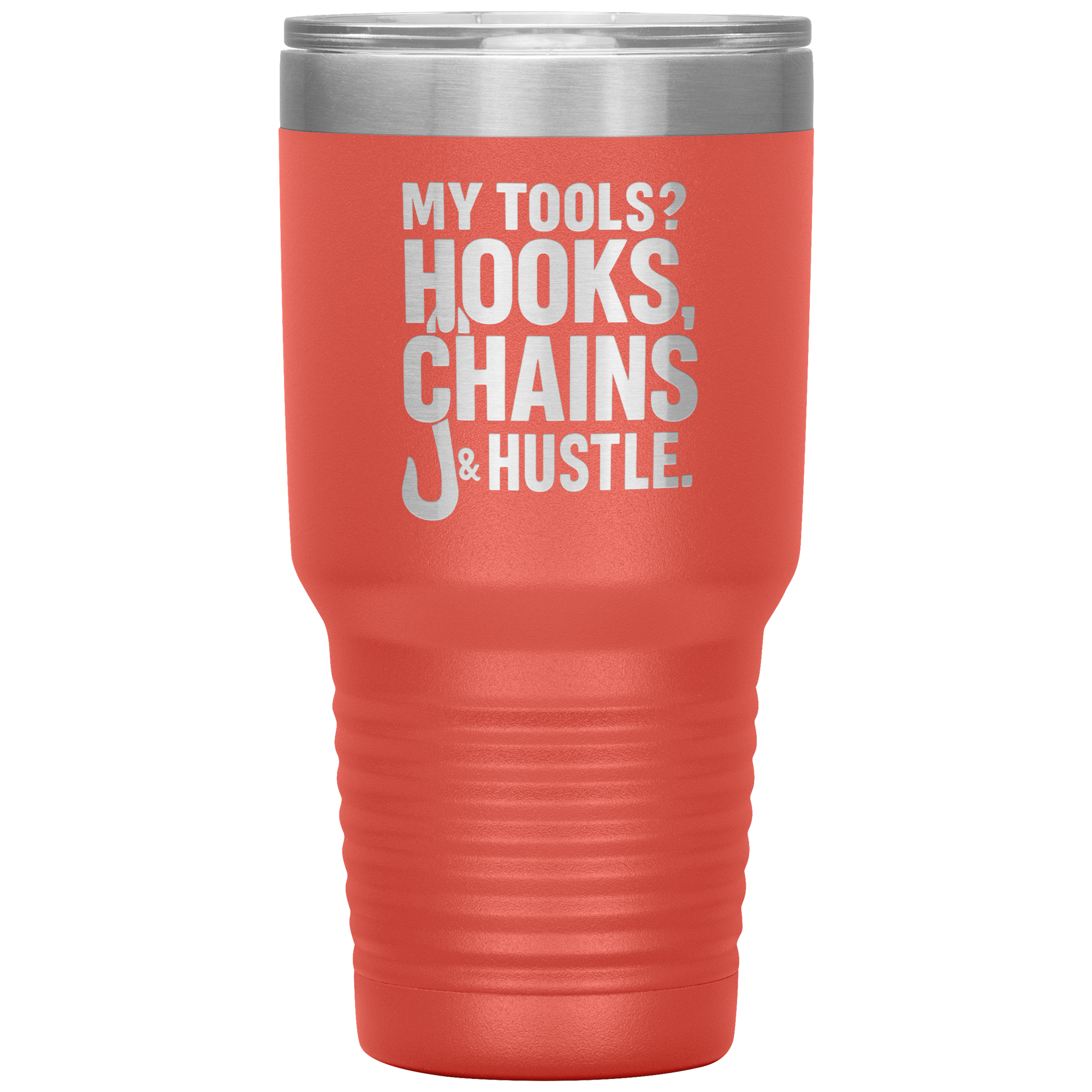 My_Tools_Hooks_Chains__Hustle_Tumbler_30oz_Tumbler_Coral_Mockup.png