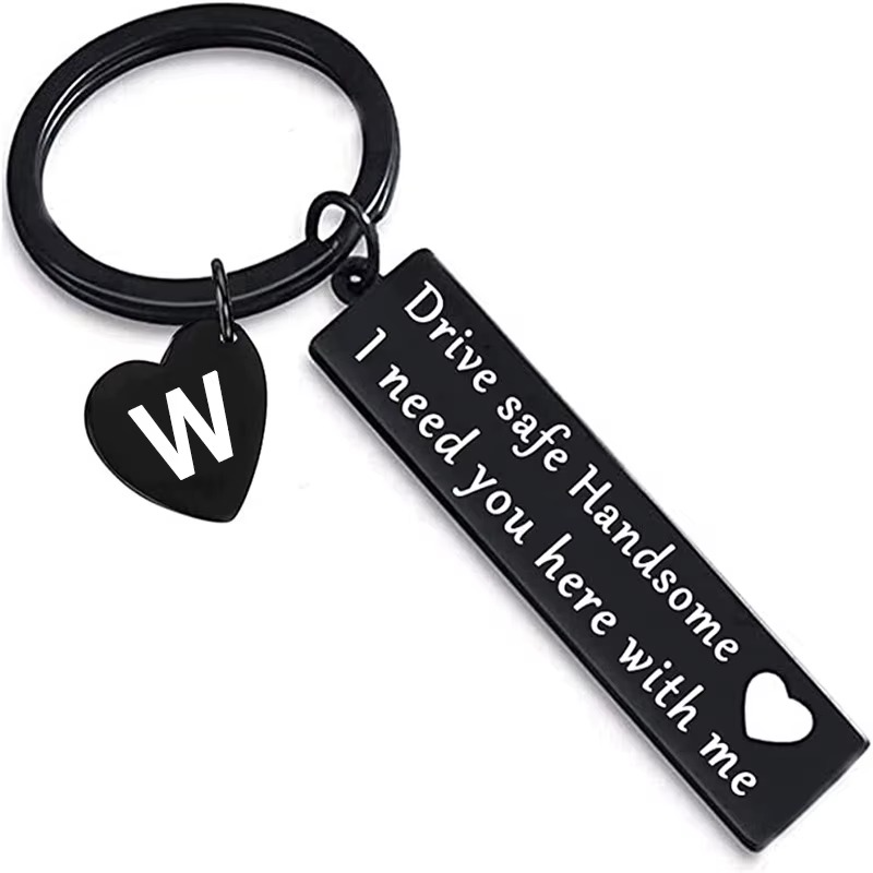 Drive Safe Handsome Keychain – High-Quality Gift for Him - view 23