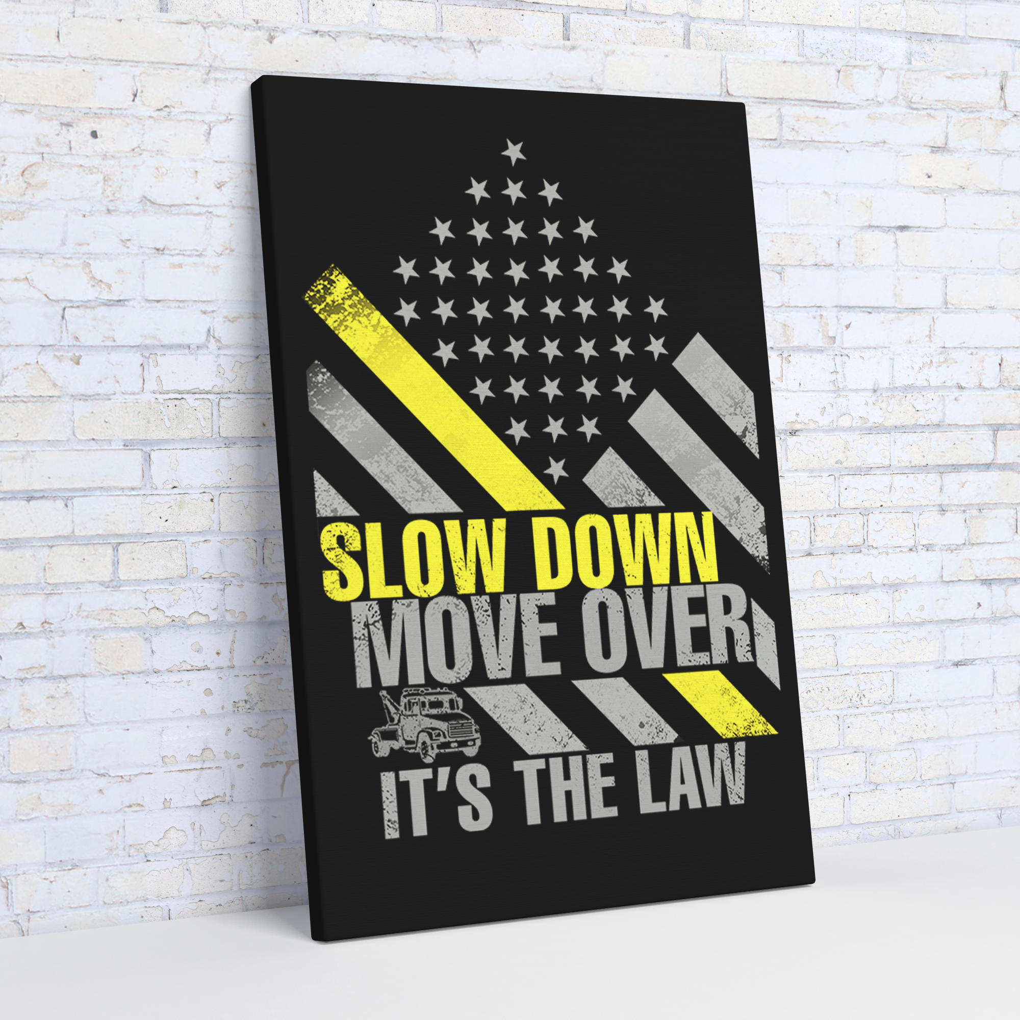 Slow_Down_Move_Over__Its_the_Law_T_V_Angle_Wall_Mockup.png