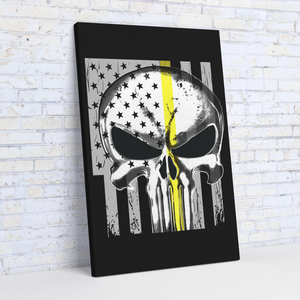 Thin_Yellow_Line_Punisher_Skull_Flag_Can_V_Angle_Wall_Mockup.png