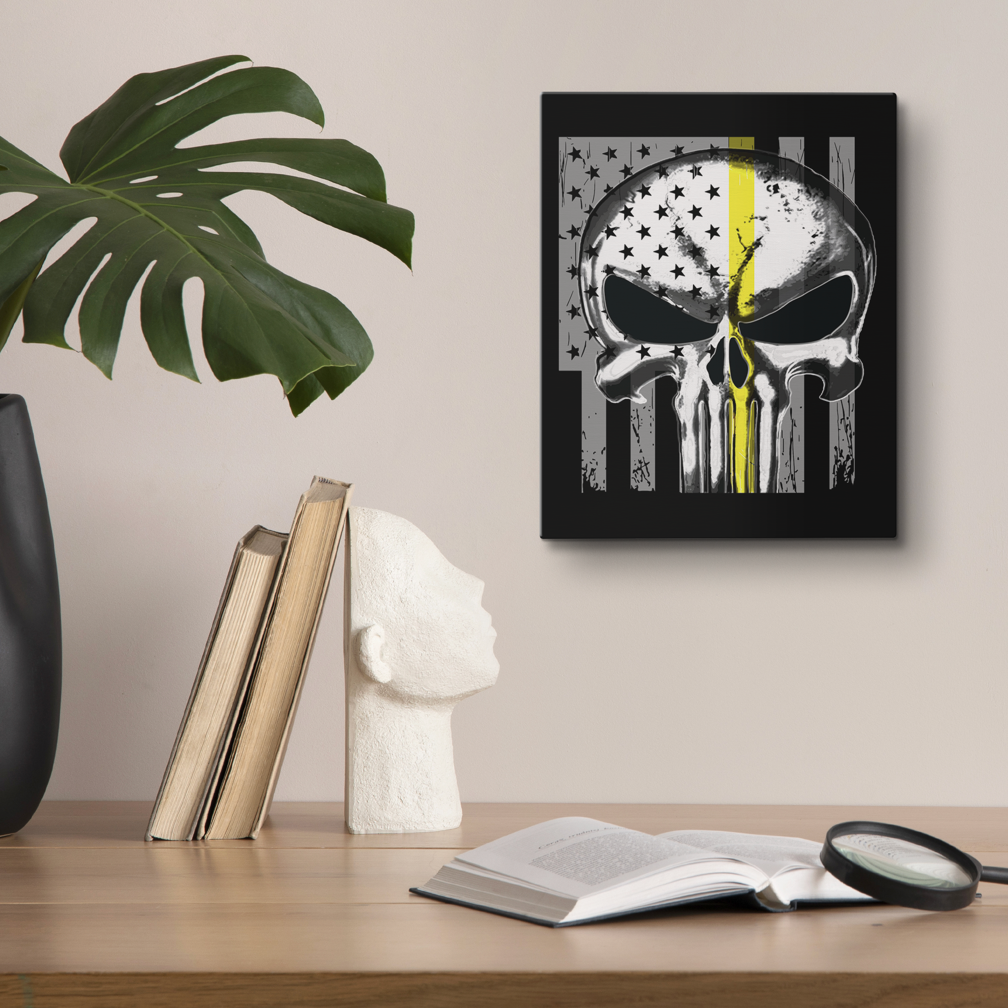 Thin_Yellow_Line_Punisher_Skull_Flag_Can_V_Lifestyle_Mockup.png